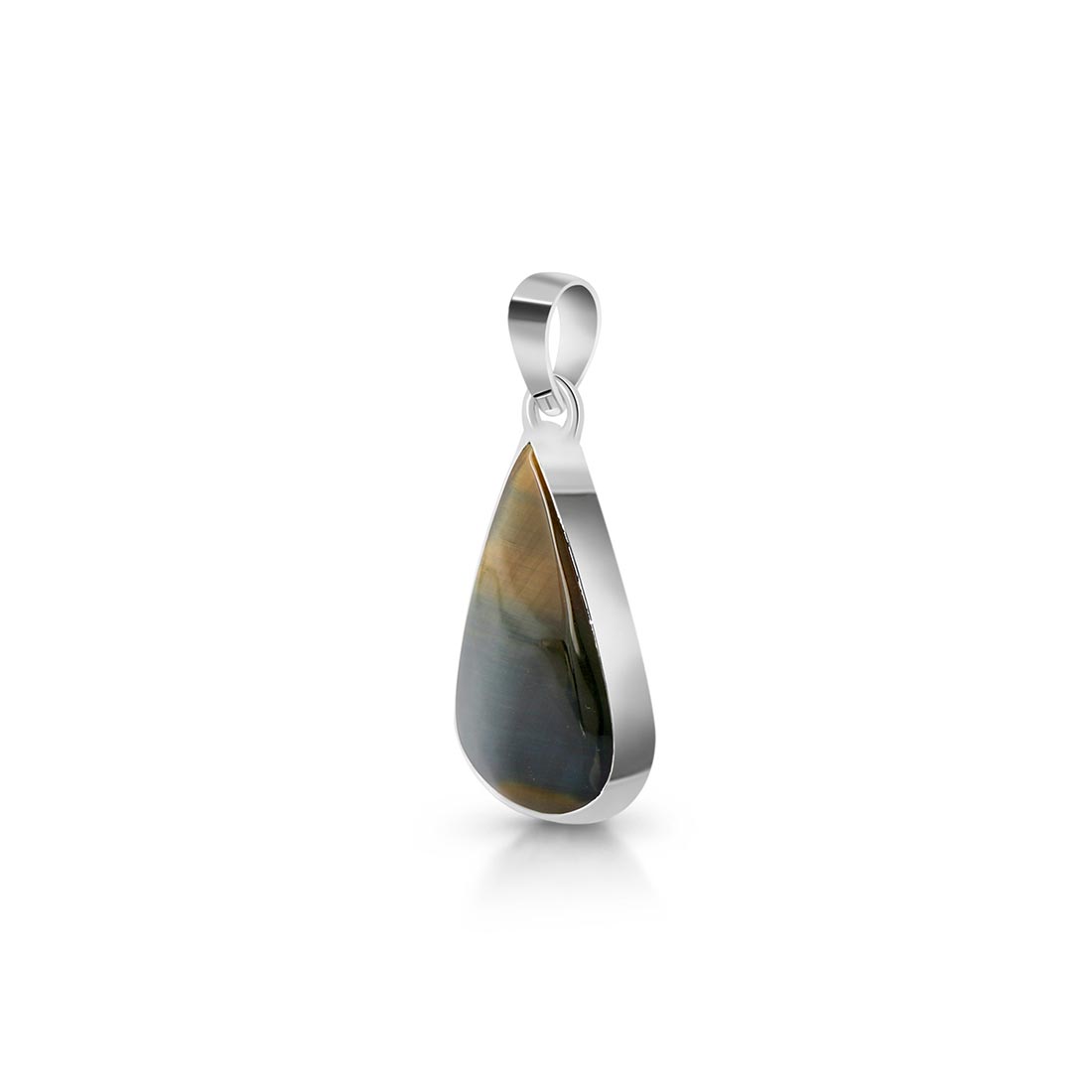 Blue Tiger Eye Pendant-(BTE-P-25.)