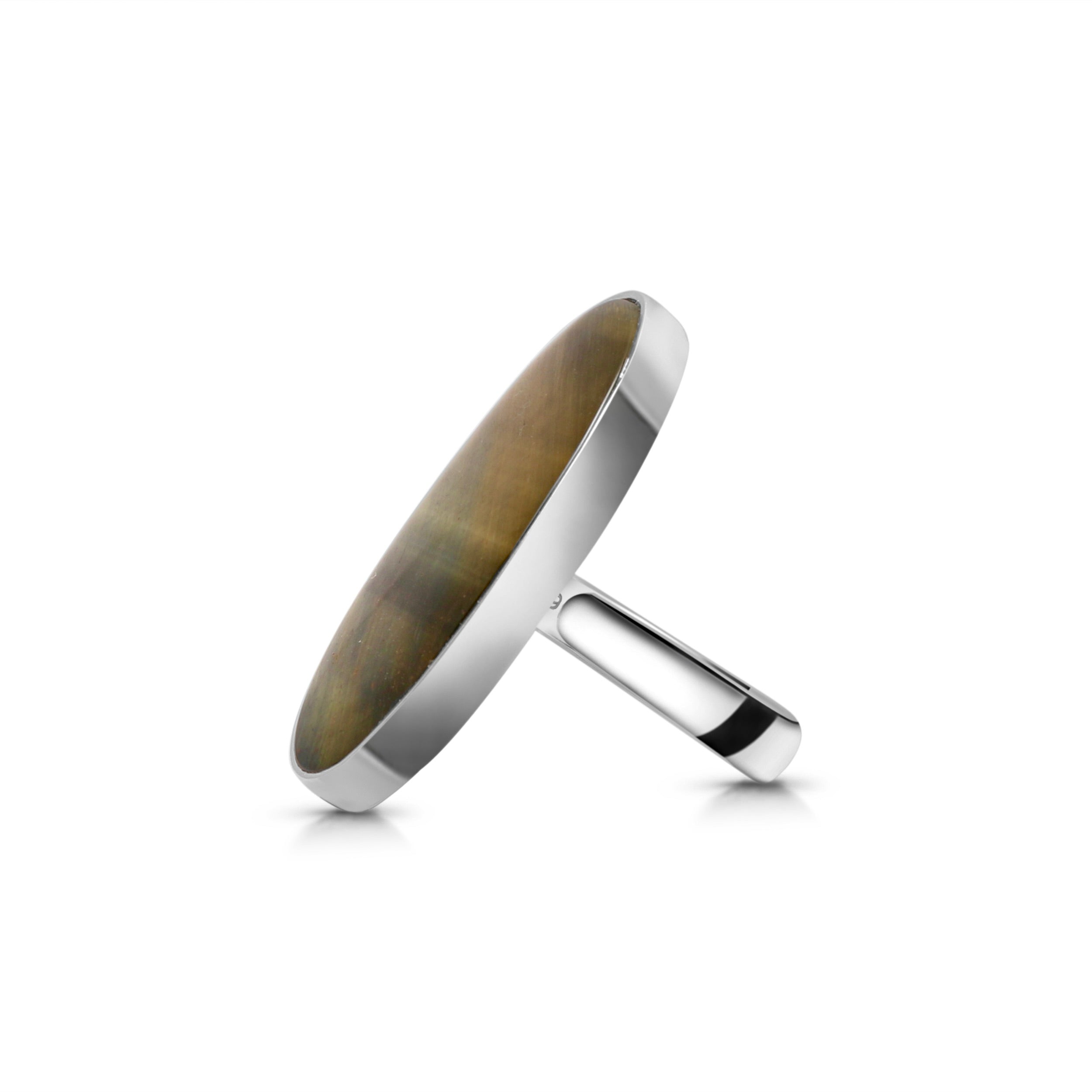 Blue Tiger Eye Adjustable Ring-(BTE-R-4.)