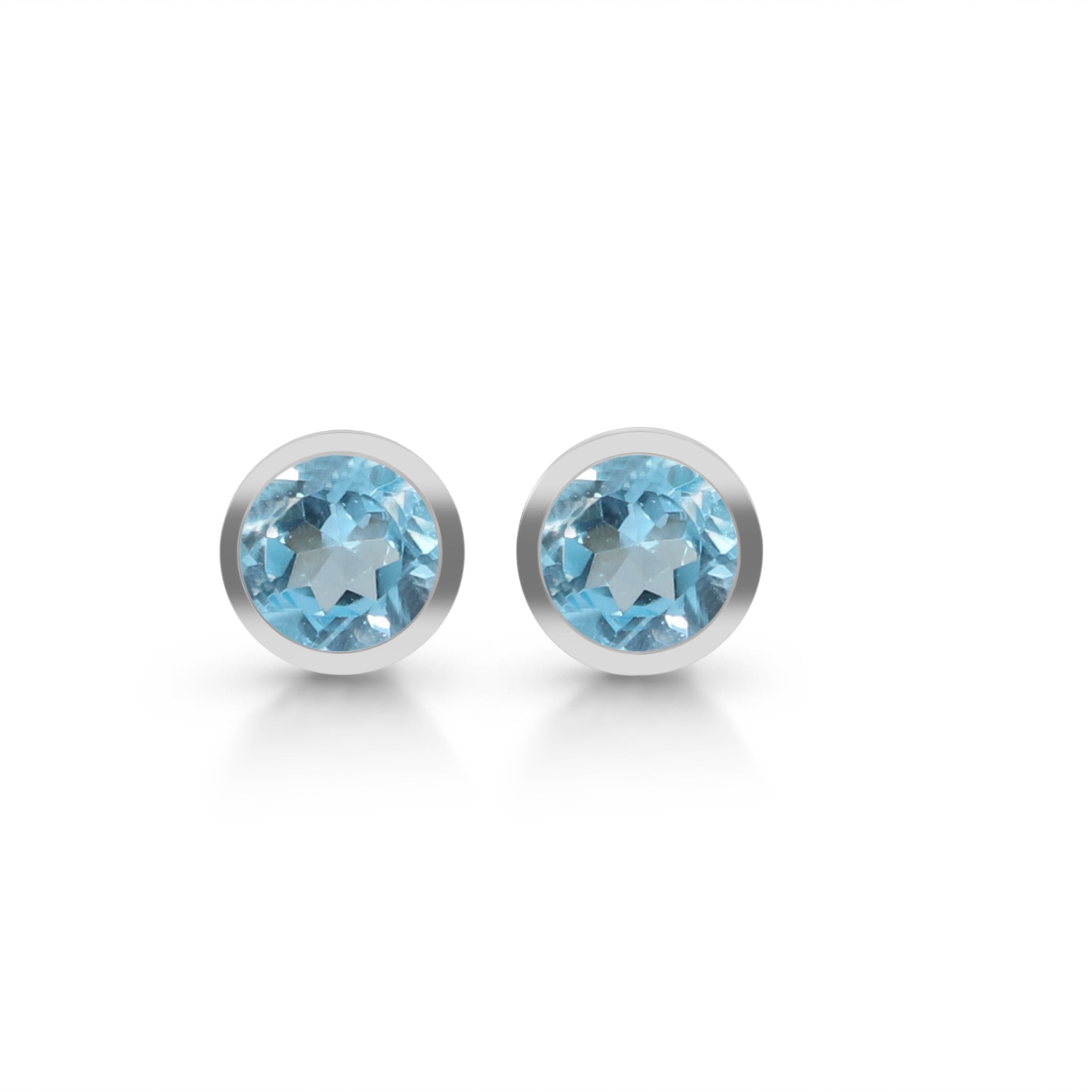 Blue Topaz Stud Earring-(BTZ-SE-1426.)