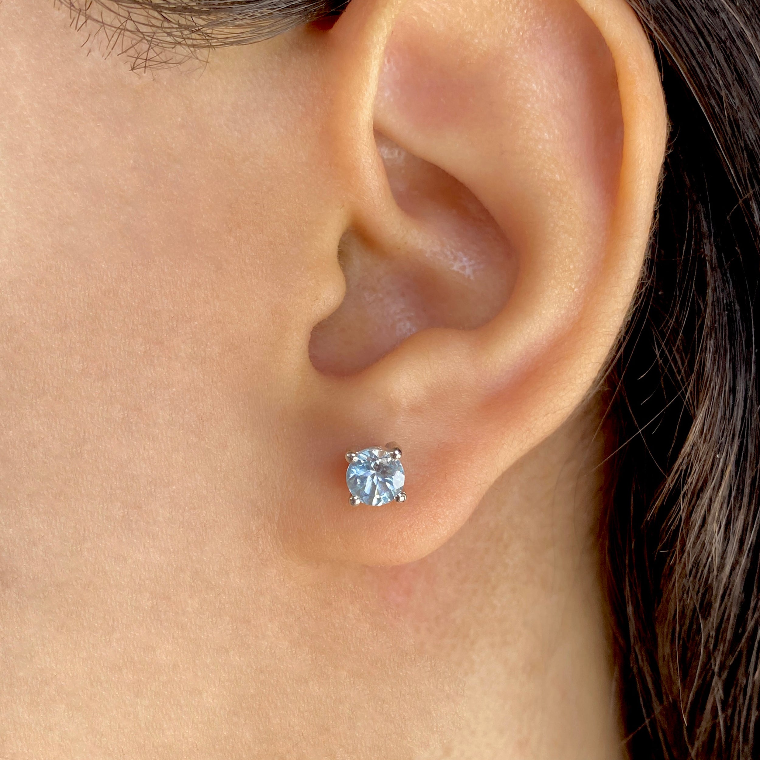 Blue Topaz Stud Earring-(BTZ-SE-1321.)