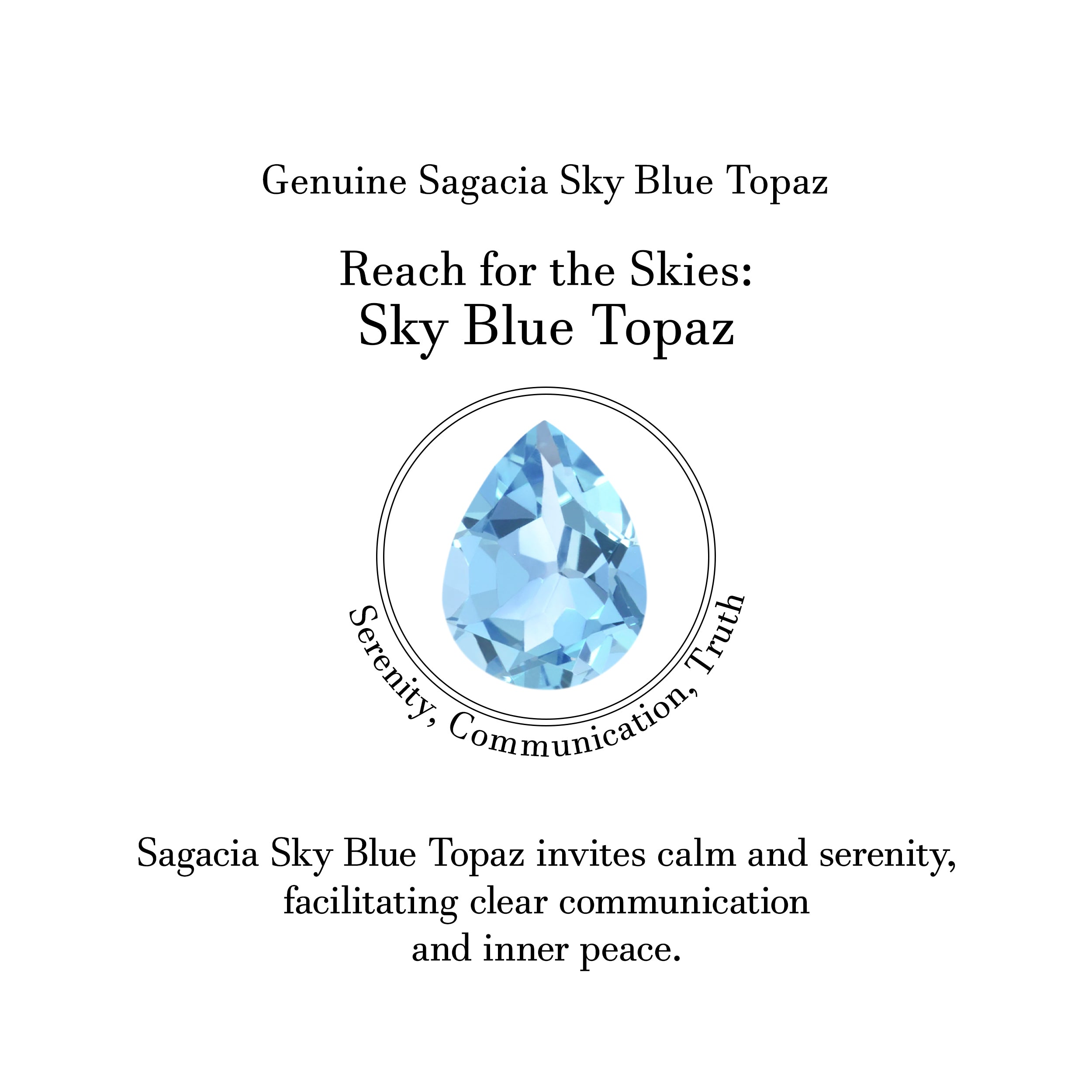 Blue Topaz Pendant-(BTZ-SP-468.)