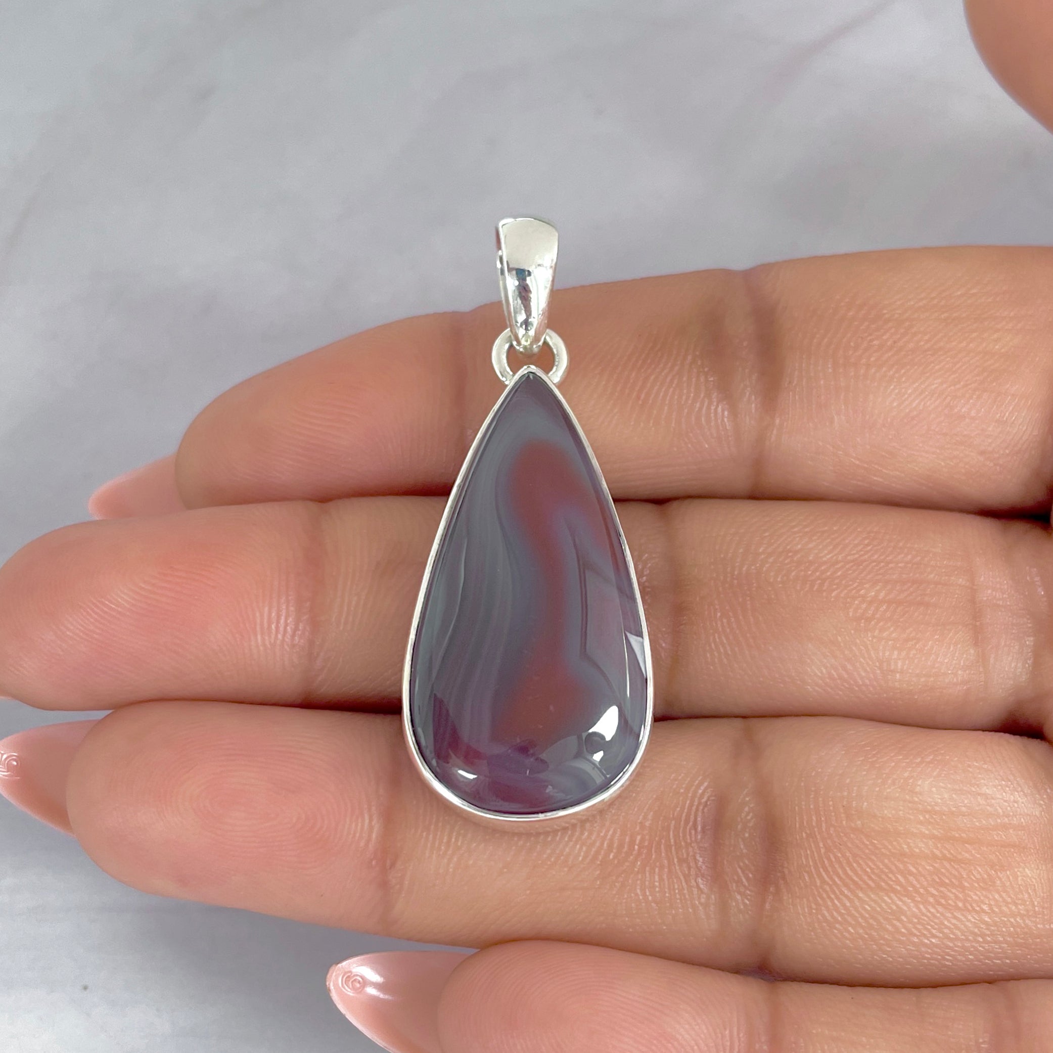 Botswana Agate Pendant-(BWA-P-1.)
