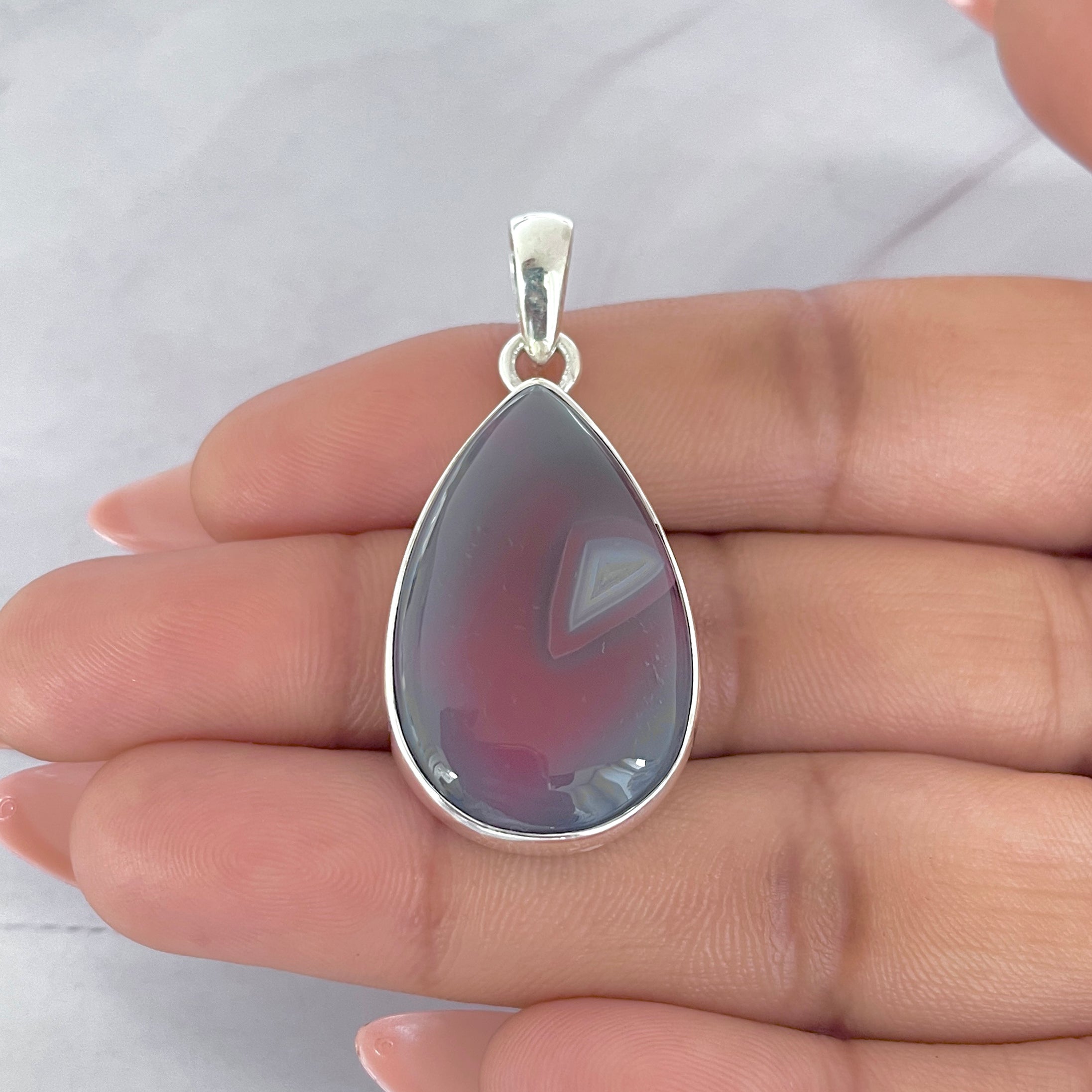 Botswana Agate Pendant-(BWA-P-12.)