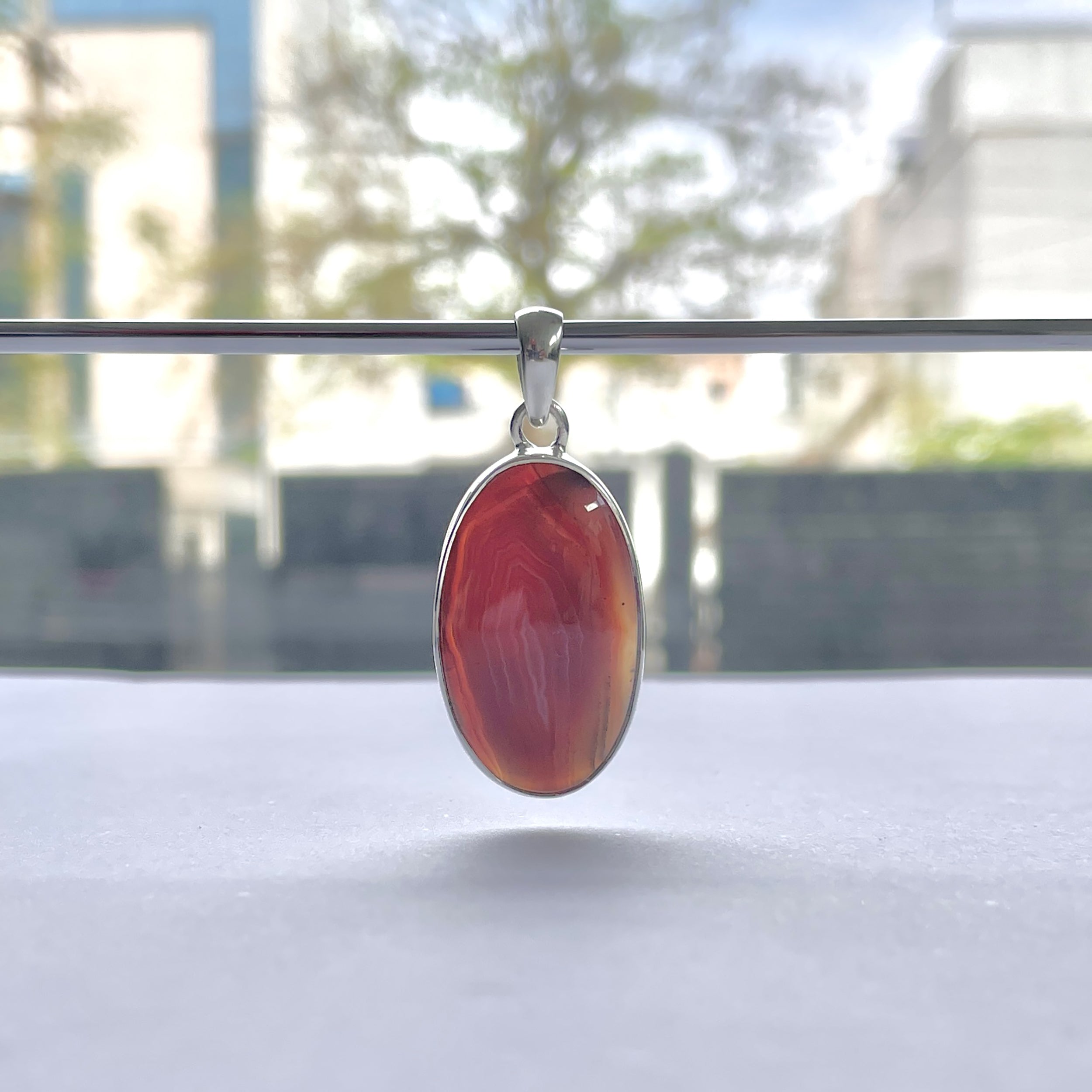 Botswana Agate Pendant-(BWA-P-13.)
