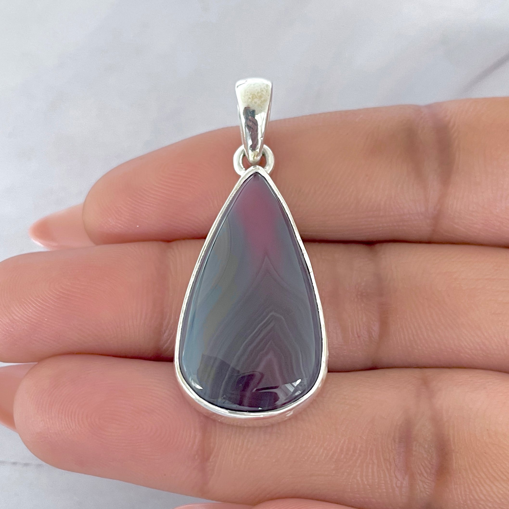 Botswana Agate Pendant-(BWA-P-14.)