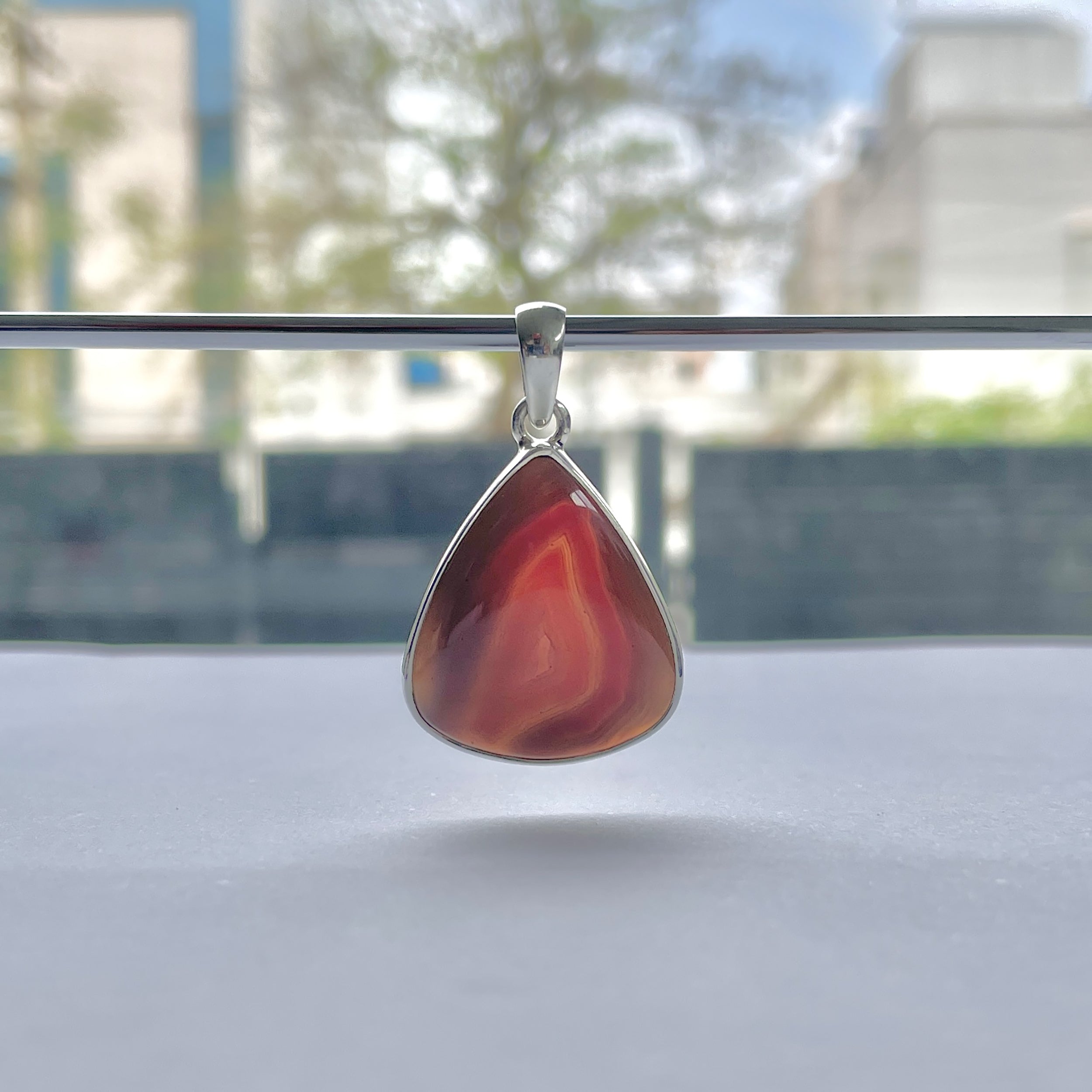 Botswana Agate Pendant-(BWA-P-18.)