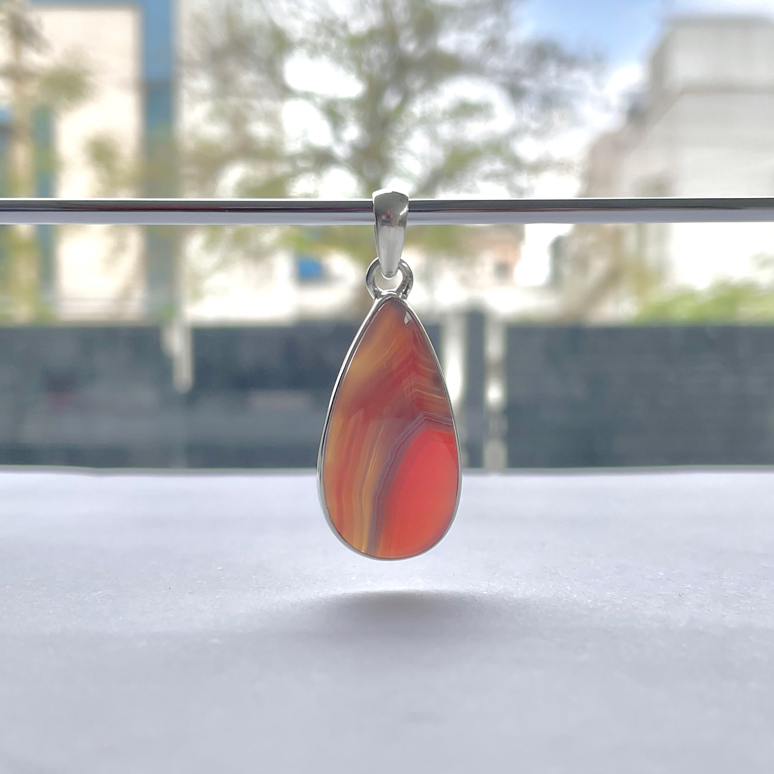 Botswana Agate Pendant-(BWA-P-19.)