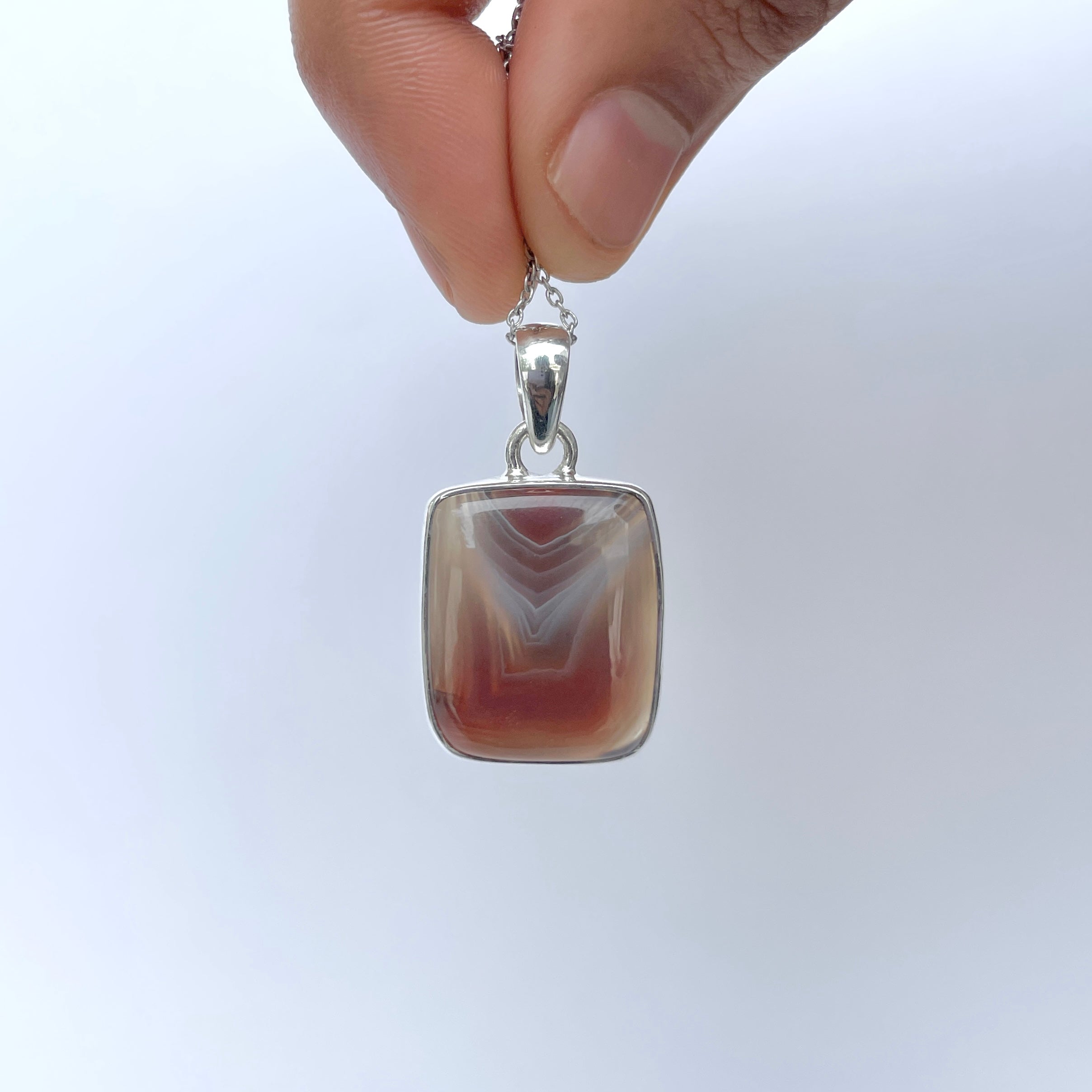 Botswana Agate Pendant-(BWA-P-2.)