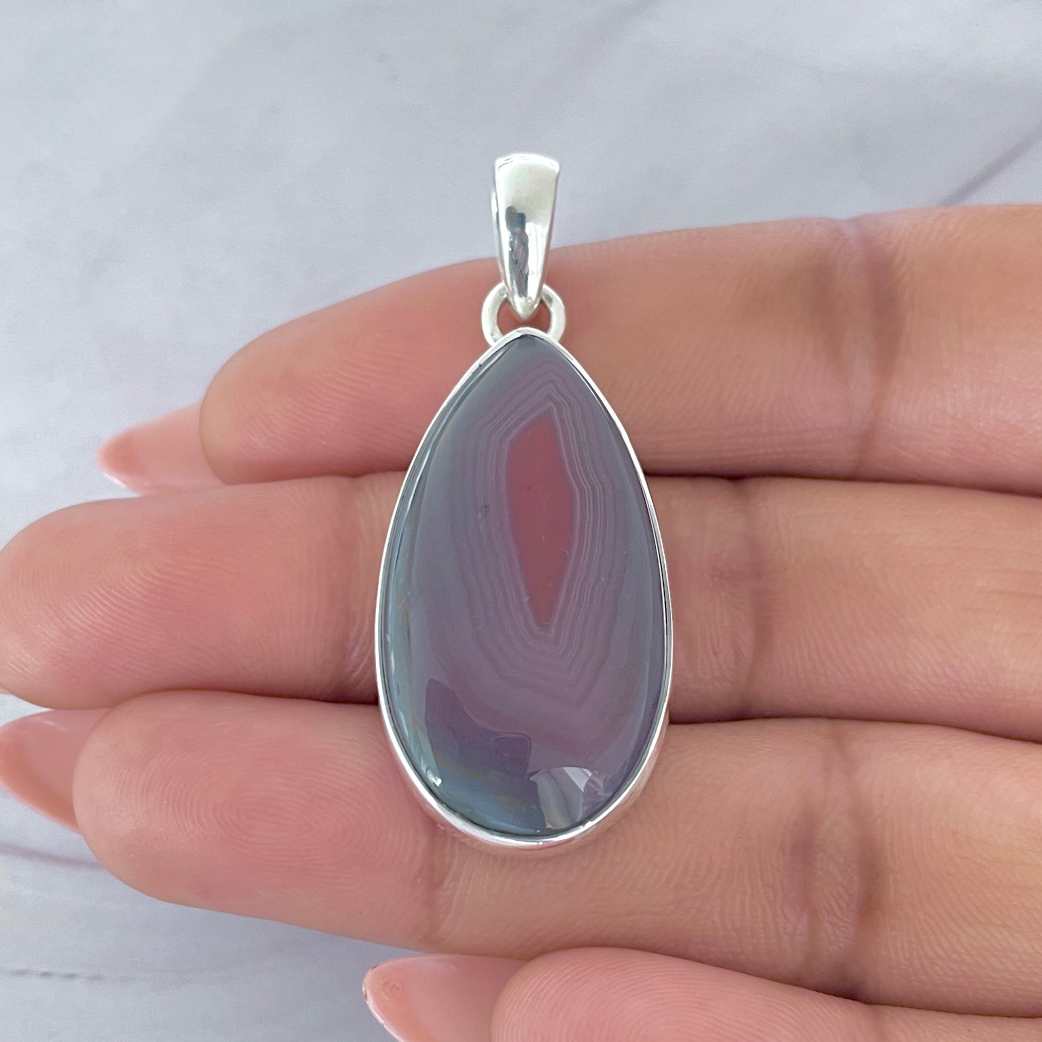 Botswana Agate Pendant-(BWA-P-21.)