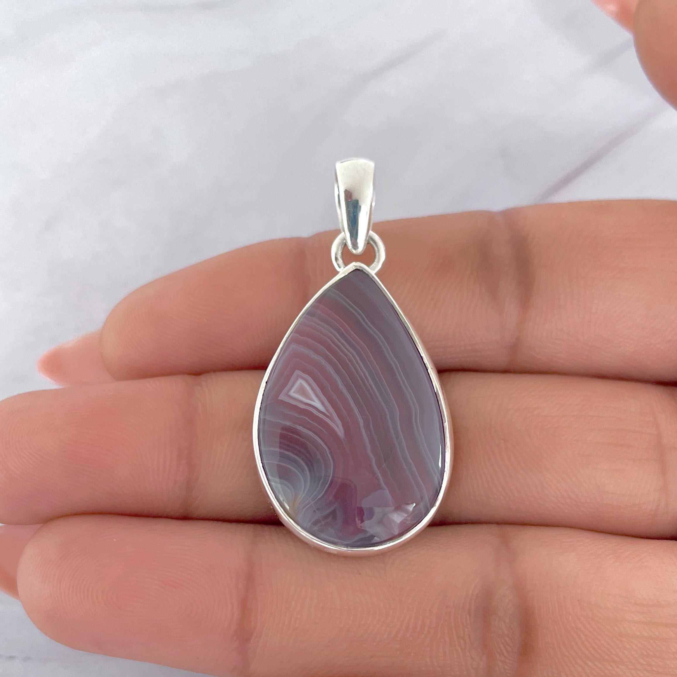 Botswana Agate Pendant-(BWA-P-22.)