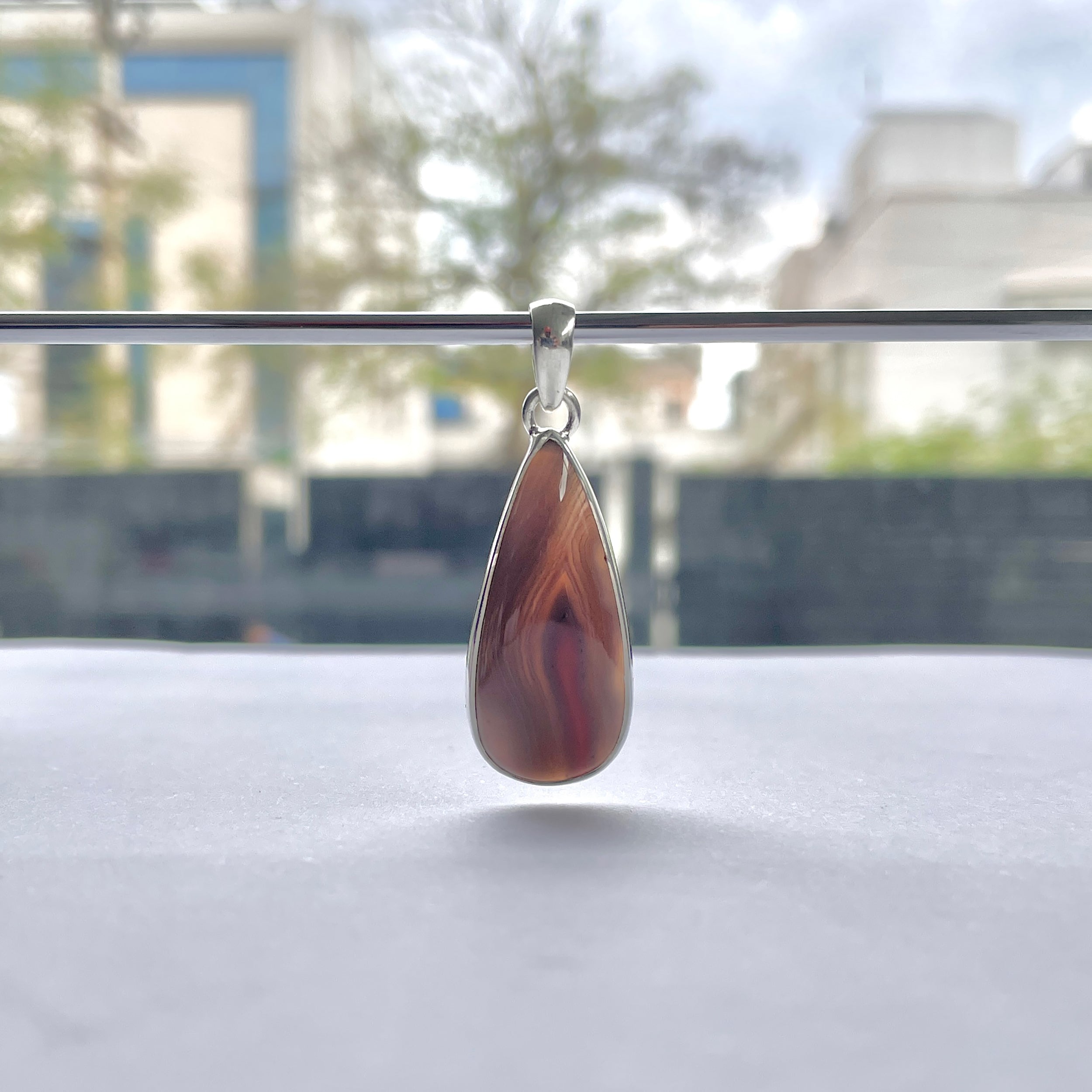 Botswana Agate Pendant-(BWA-P-25.)