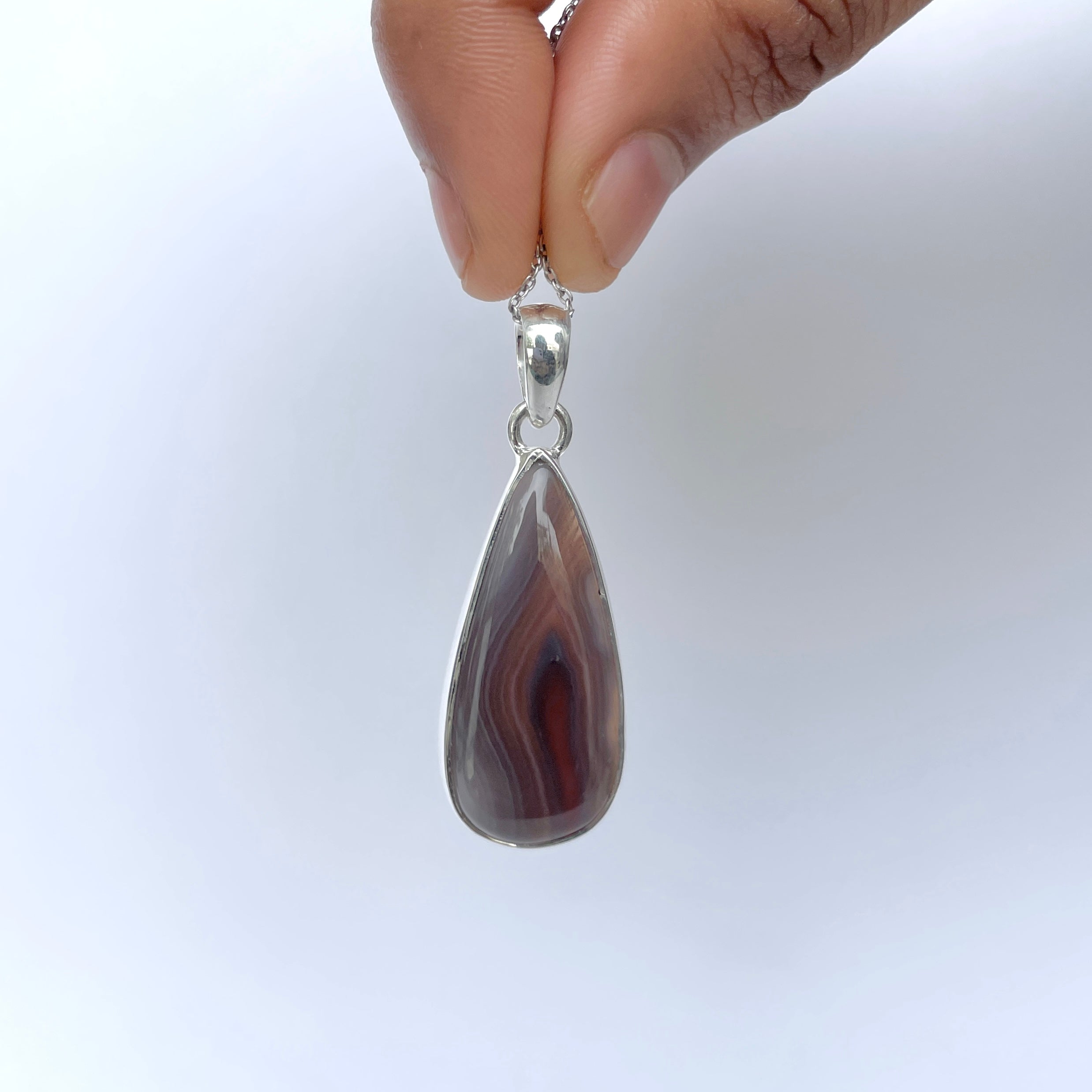 Botswana Agate Pendant-(BWA-P-25.)