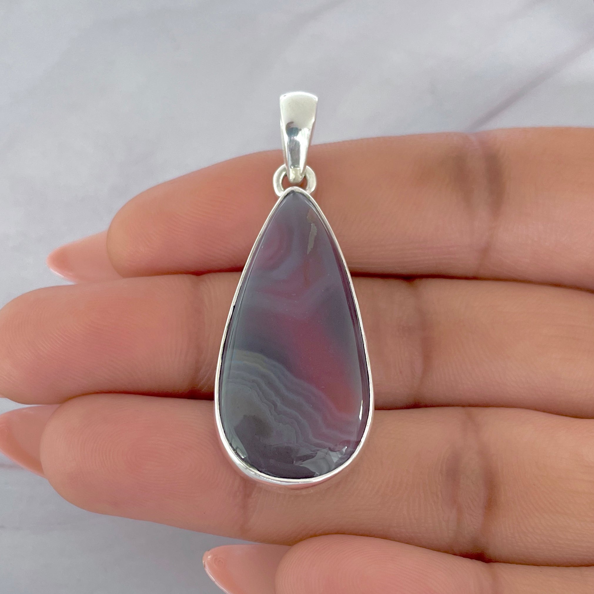 Botswana Agate Pendant-(BWA-P-27.)