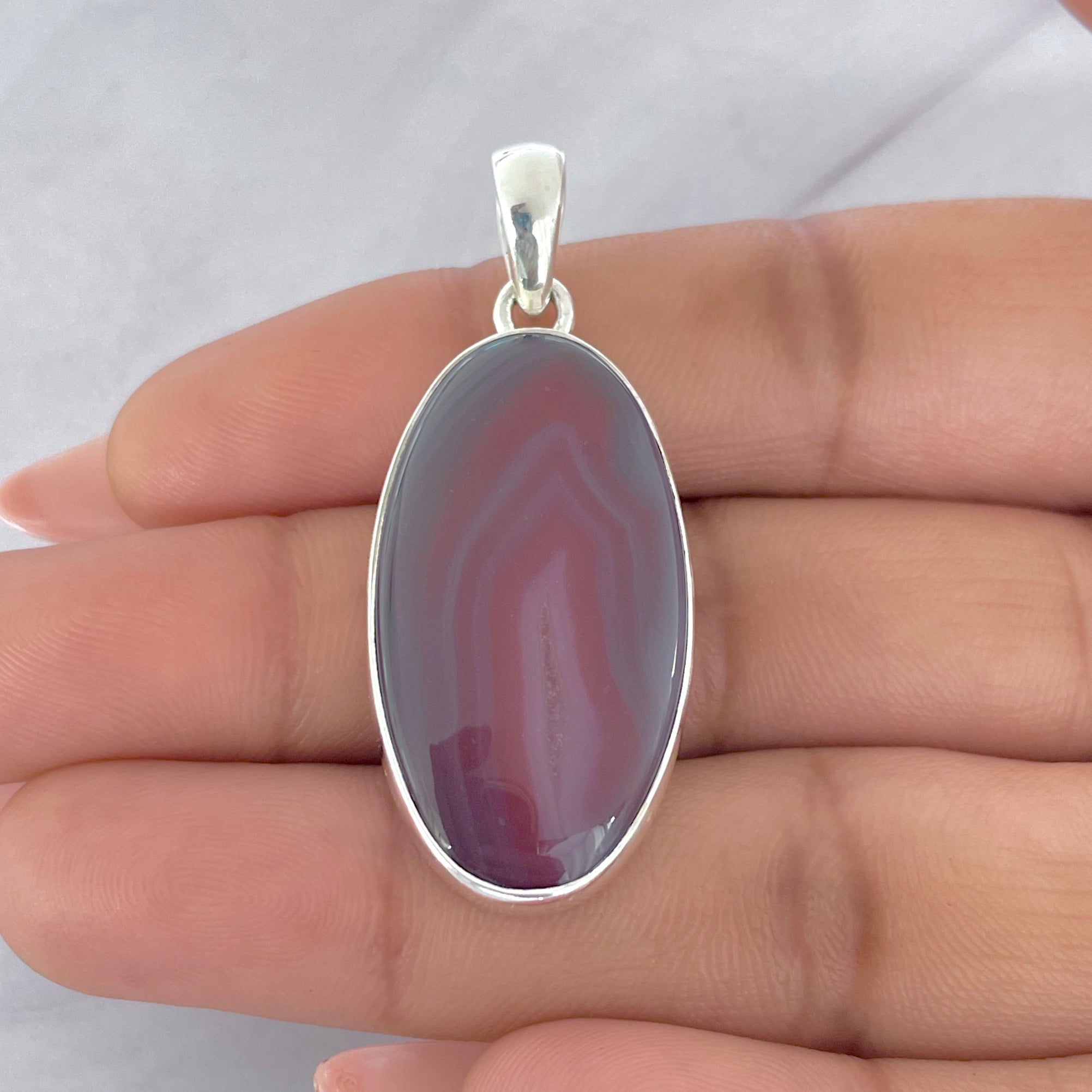 Botswana Agate Pendant-(BWA-P-28.)