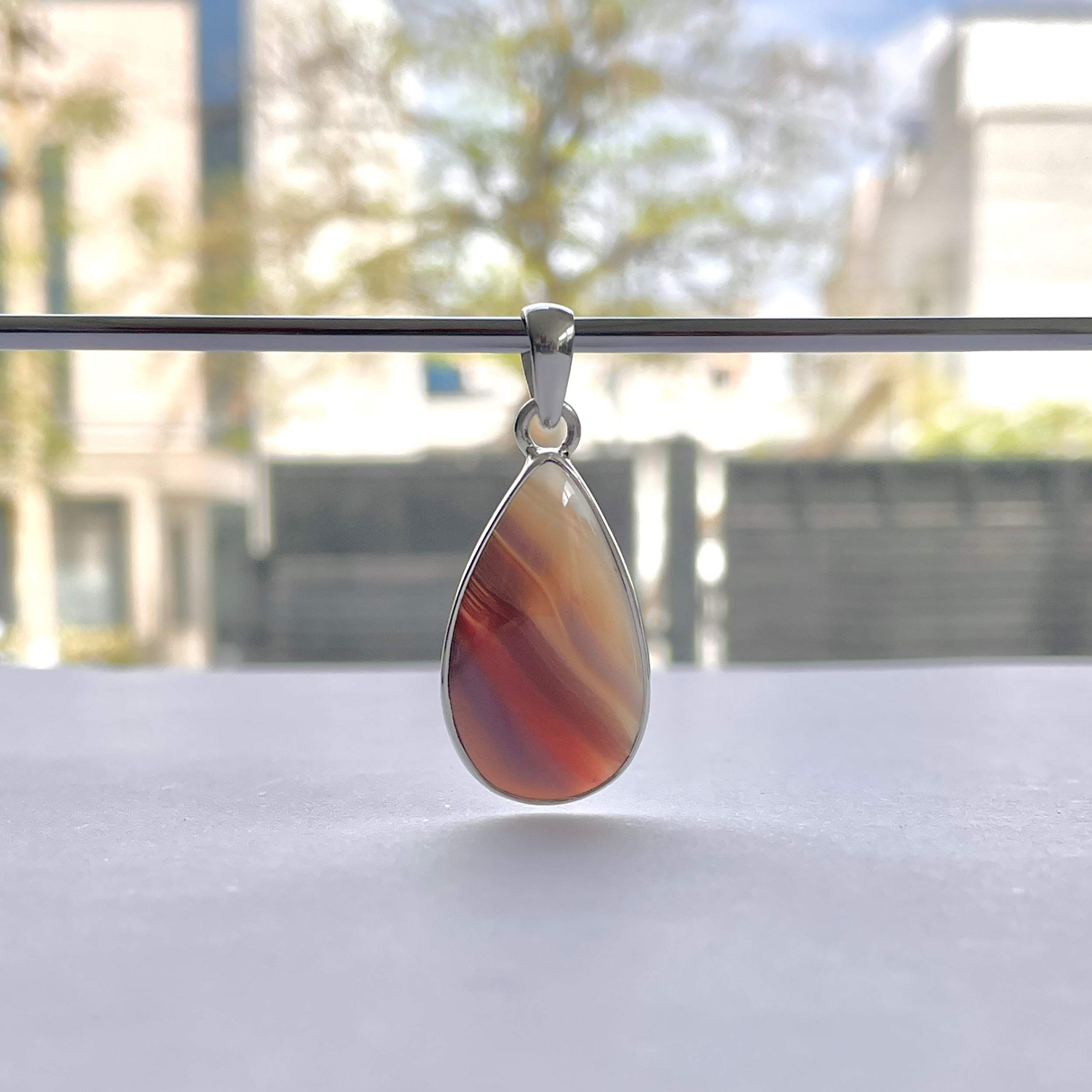 Botswana Agate Pendant-(BWA-P-3.)