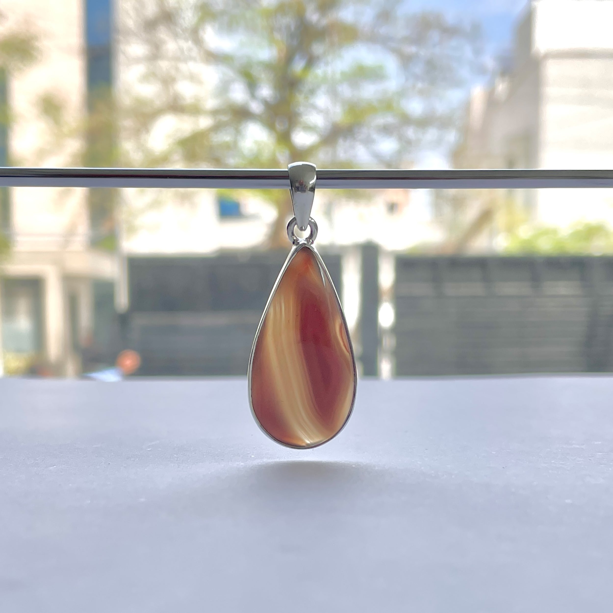 Botswana Agate Pendant-(BWA-P-4.)