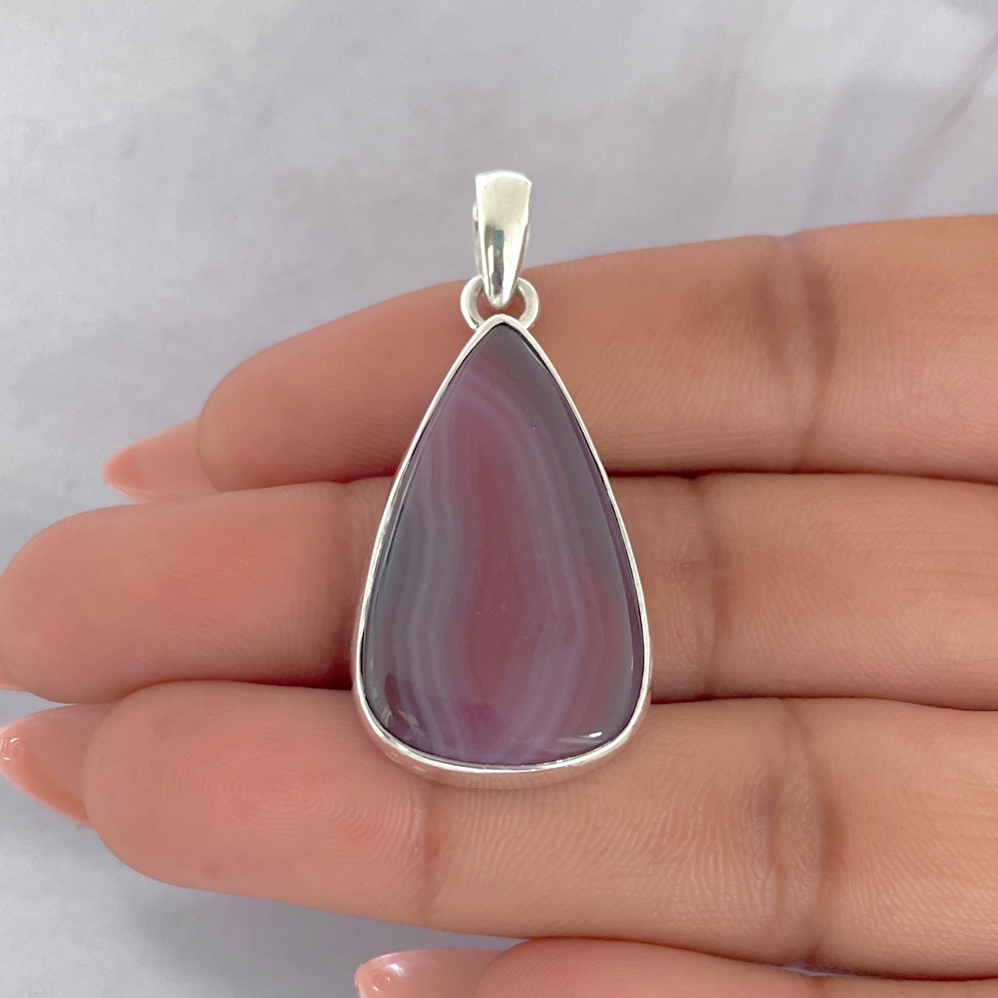 Botswana Agate Pendant-(BWA-P-5.)
