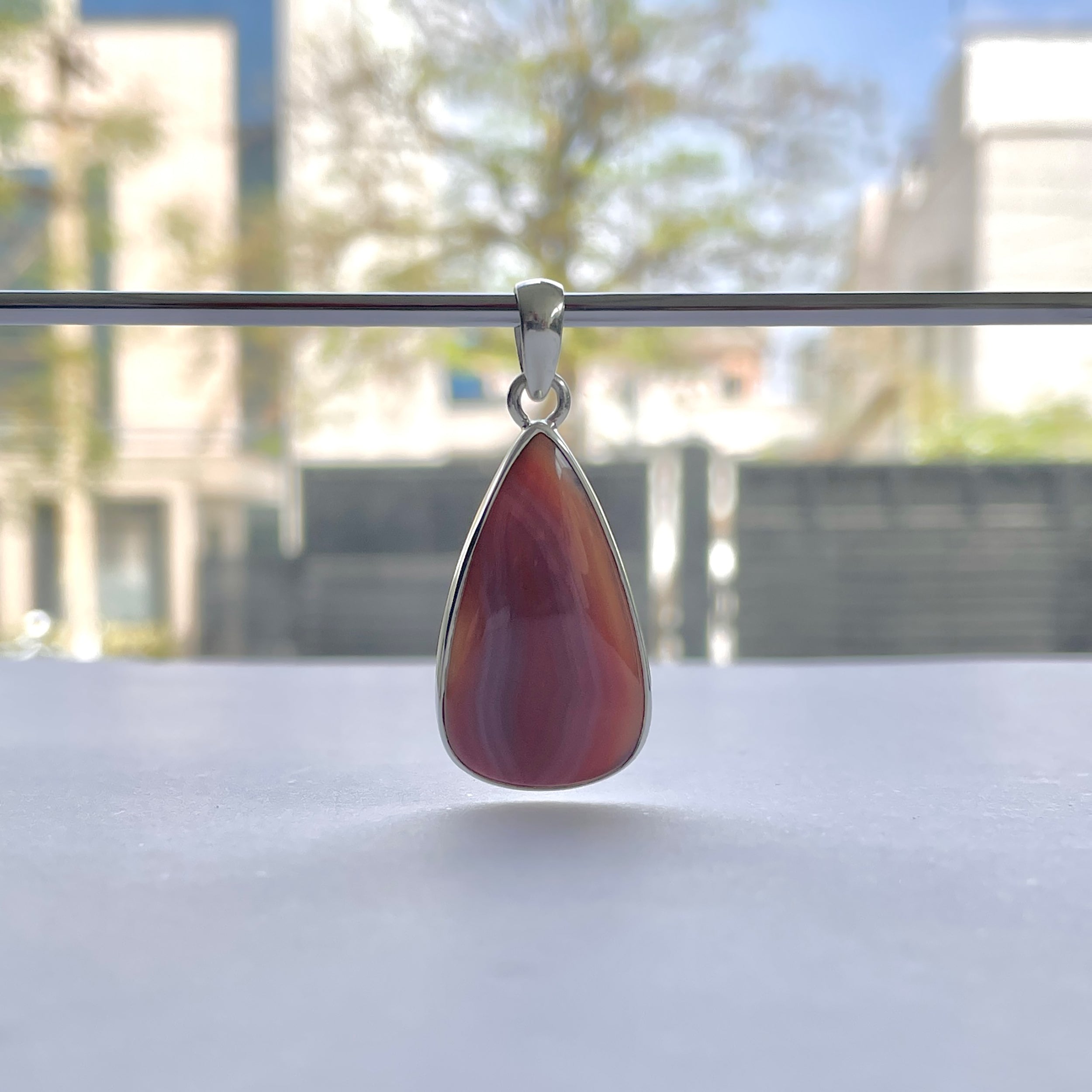 Botswana Agate Pendant-(BWA-P-5.)