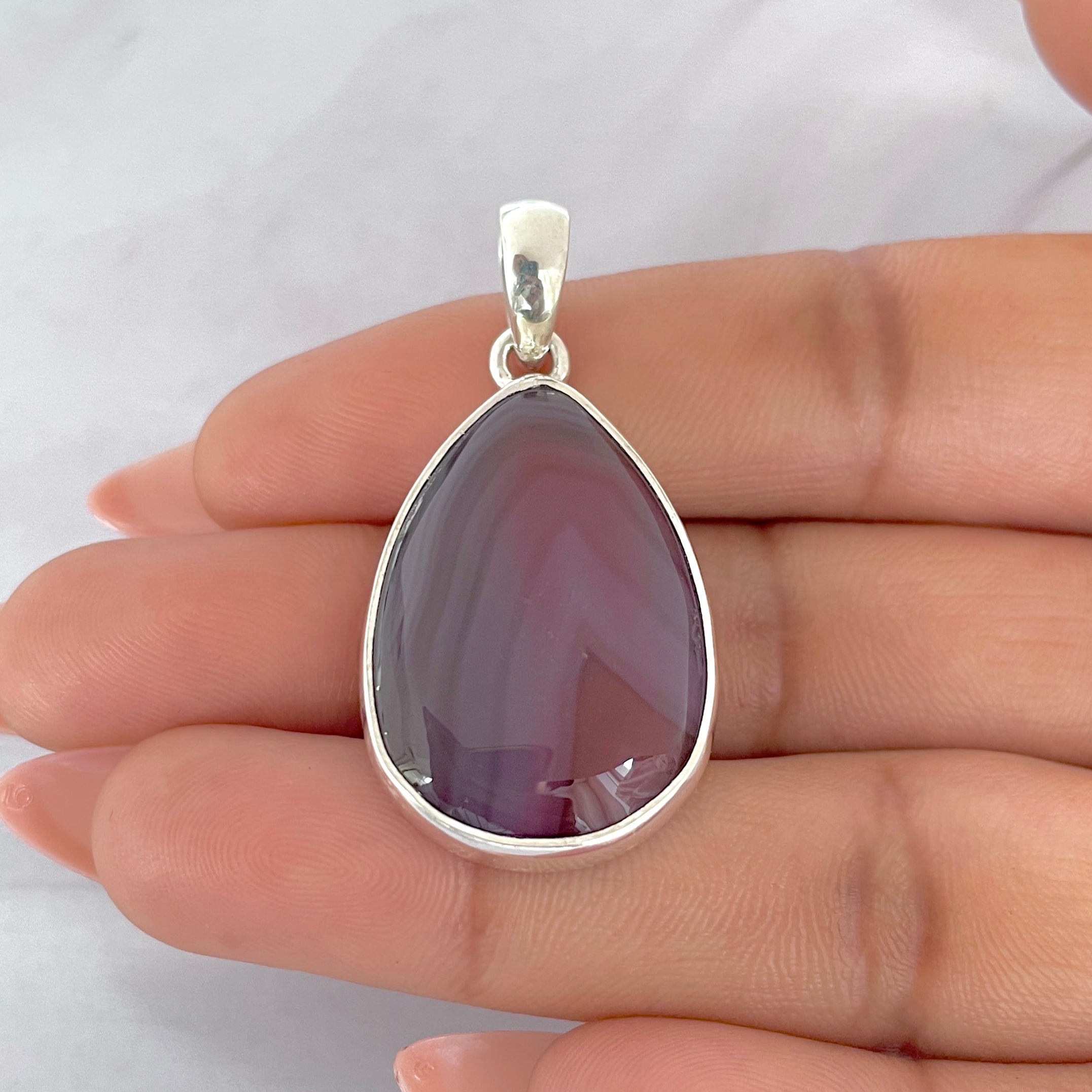 Botswana Agate Pendant-(BWA-P-6.)