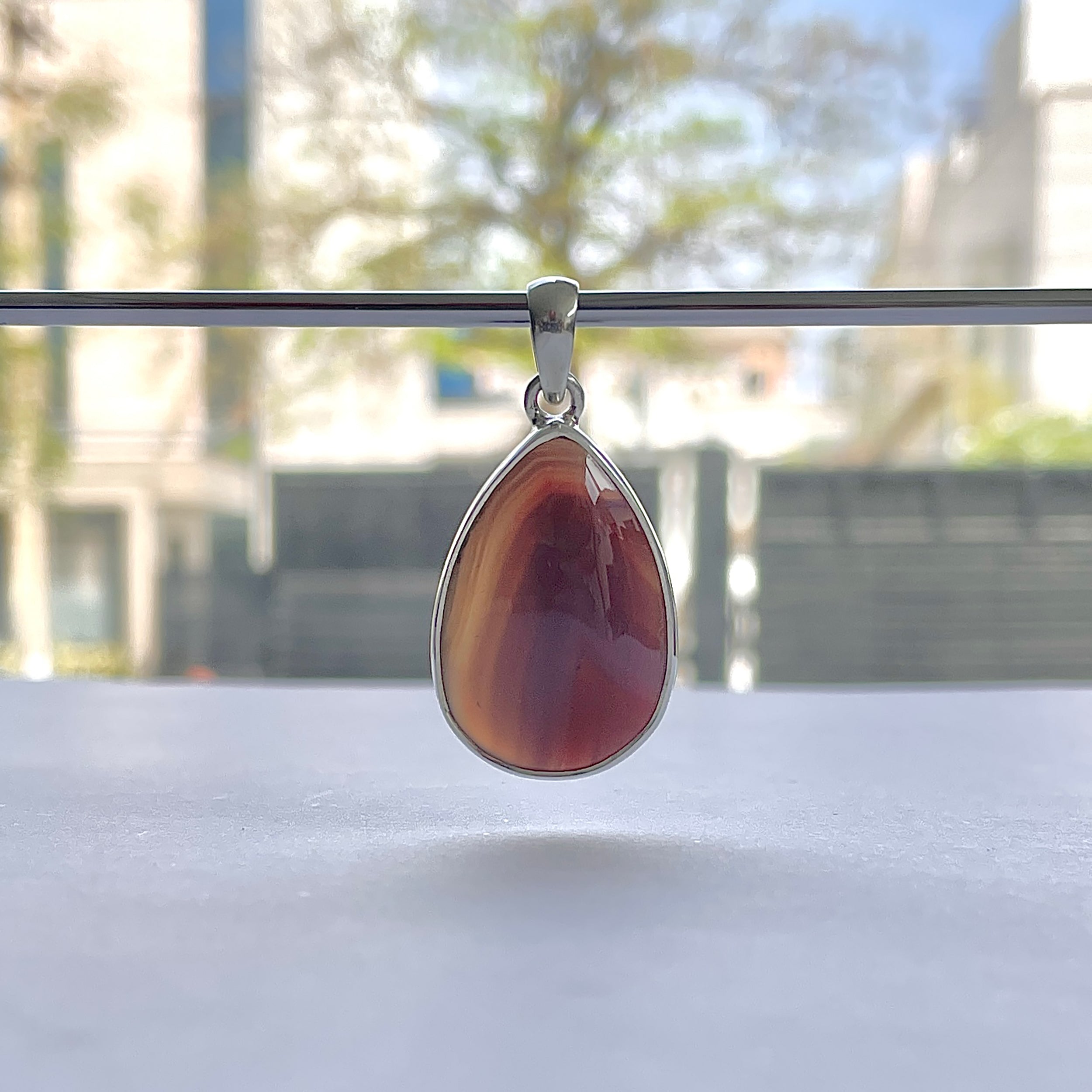 Botswana Agate Pendant-(BWA-P-6.)