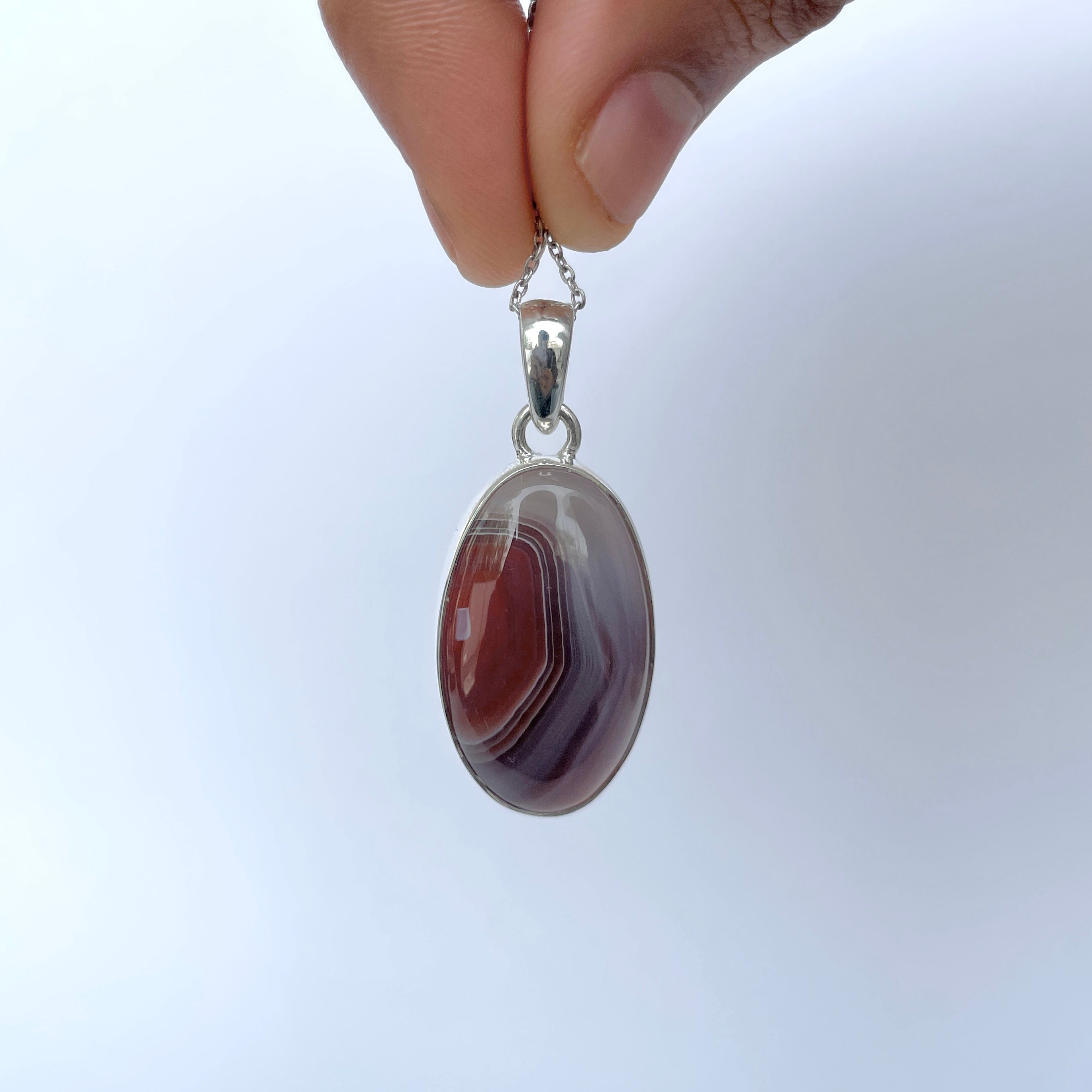 Botswana Agate Pendant-(BWA-P-7.)