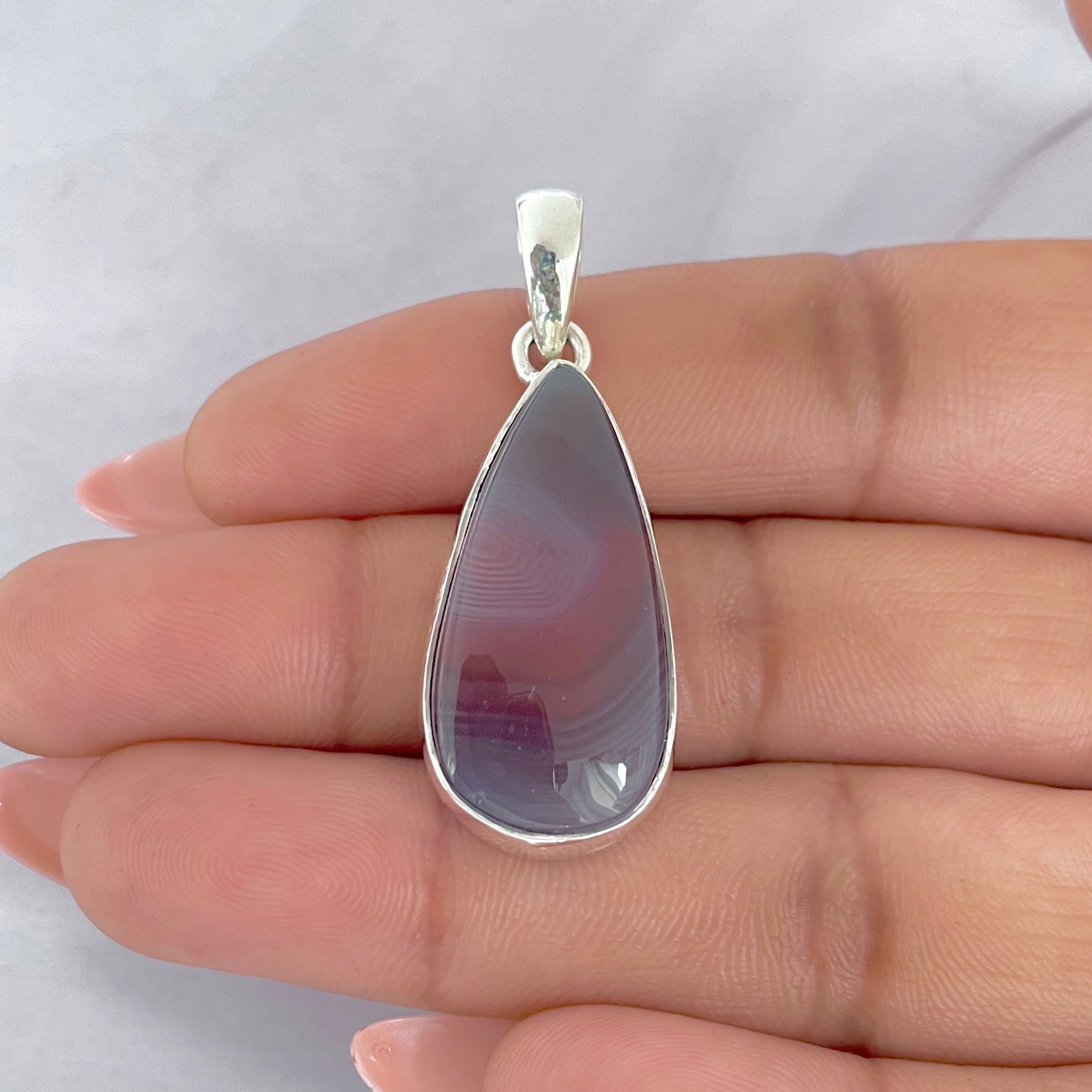 Botswana Agate Pendant-(BWA-P-8.)