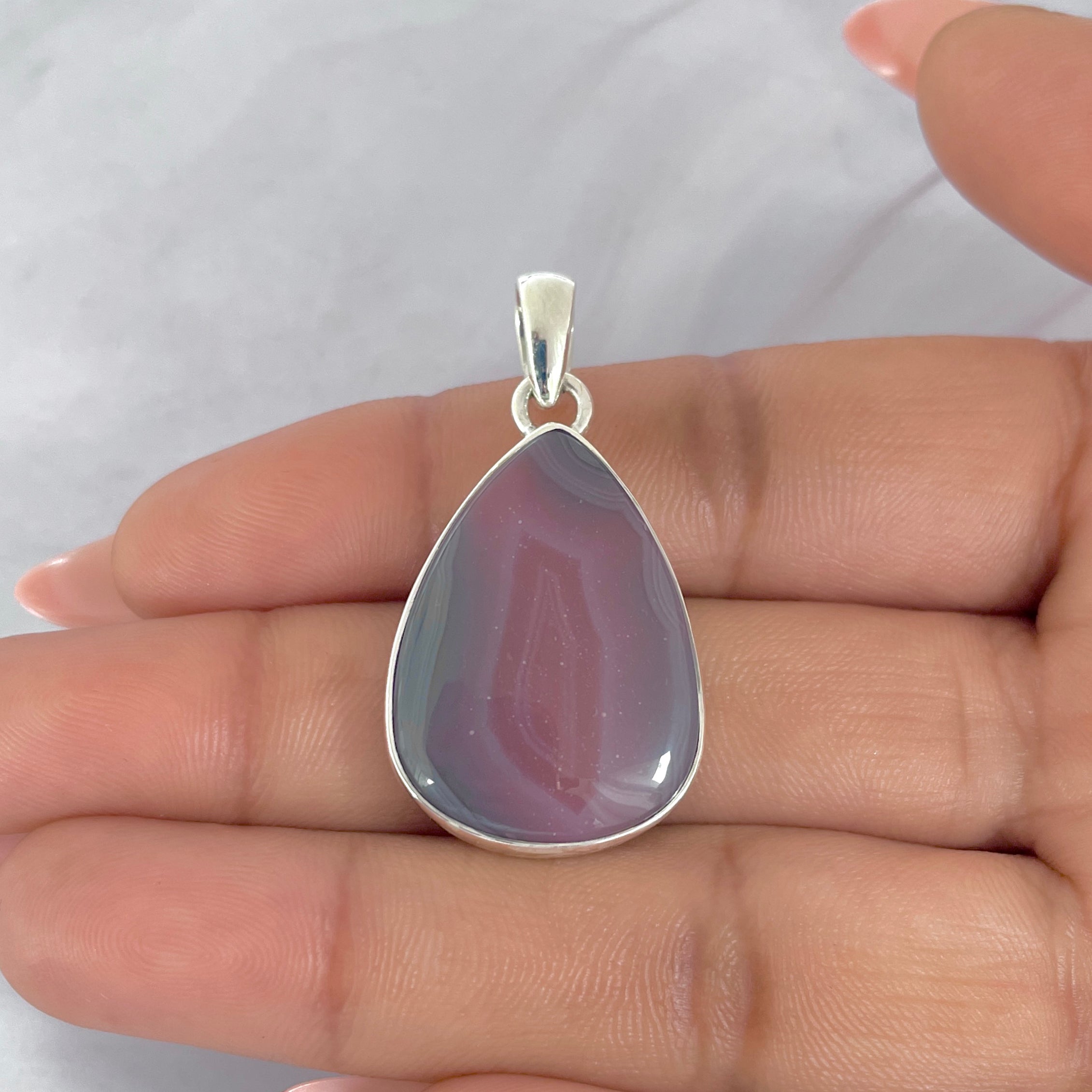 Botswana Agate Pendant-(BWA-P-9.)