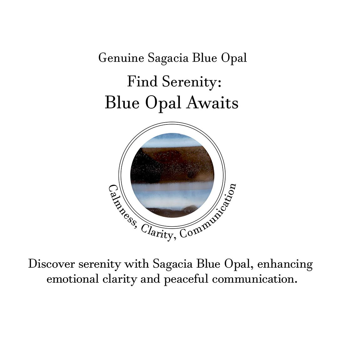 Blue Opal Adjustable Ring-(BLO-R-7.)