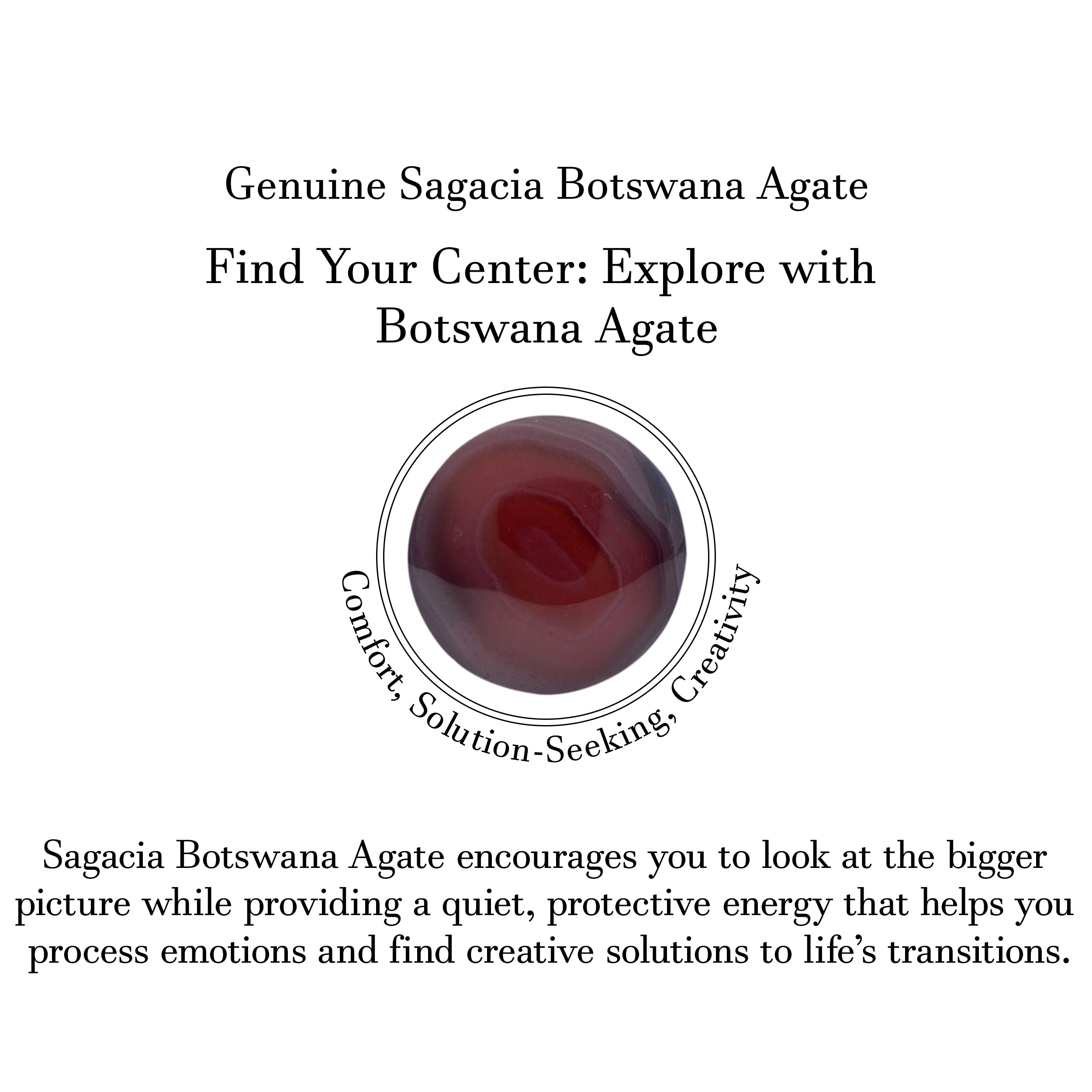 Botswana Agate And Black Onyx Crawler Adjustable Ring-(BWA-CLS-1.)