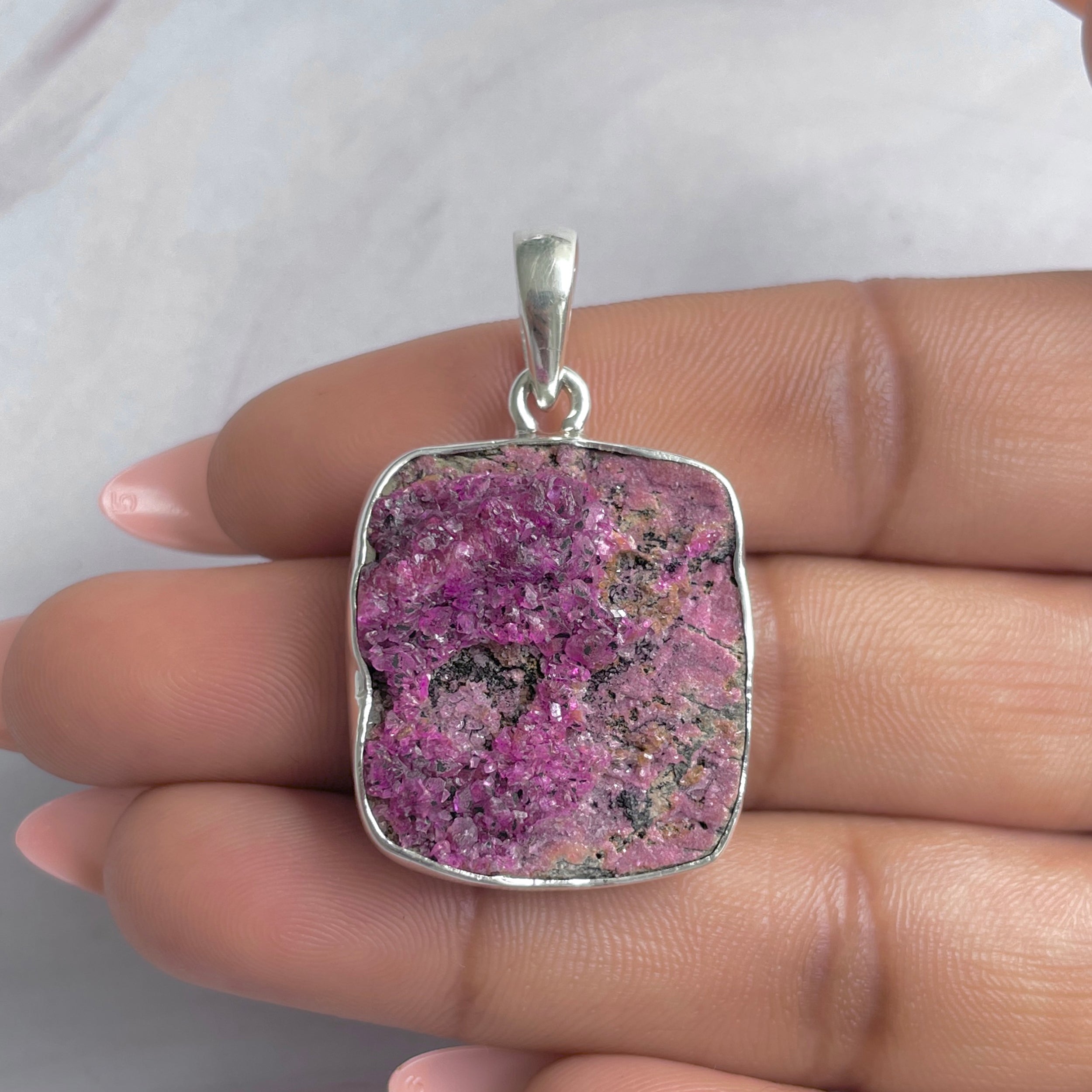 Cobalt Calcite Pendant-(CBC-P-101.)