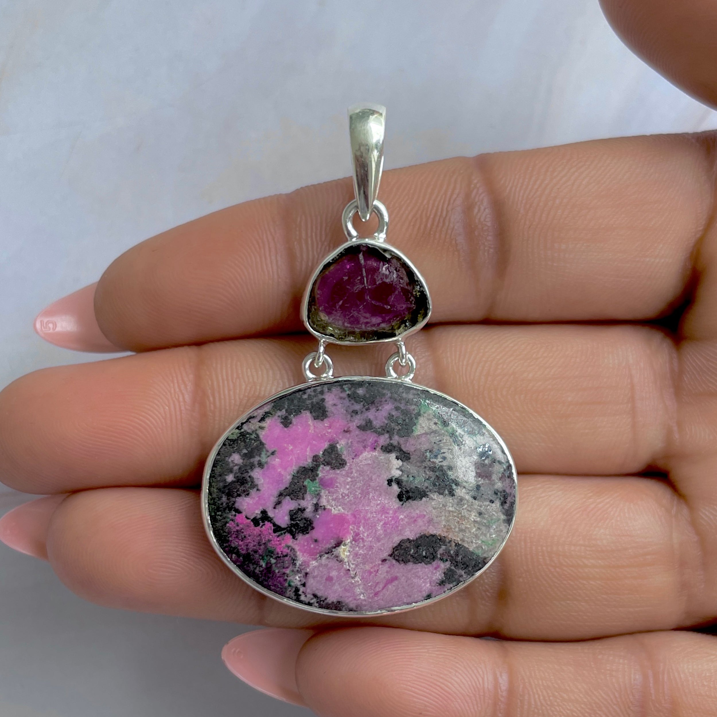 Cobalt Calcite Pendant-(CBC-P-102.)