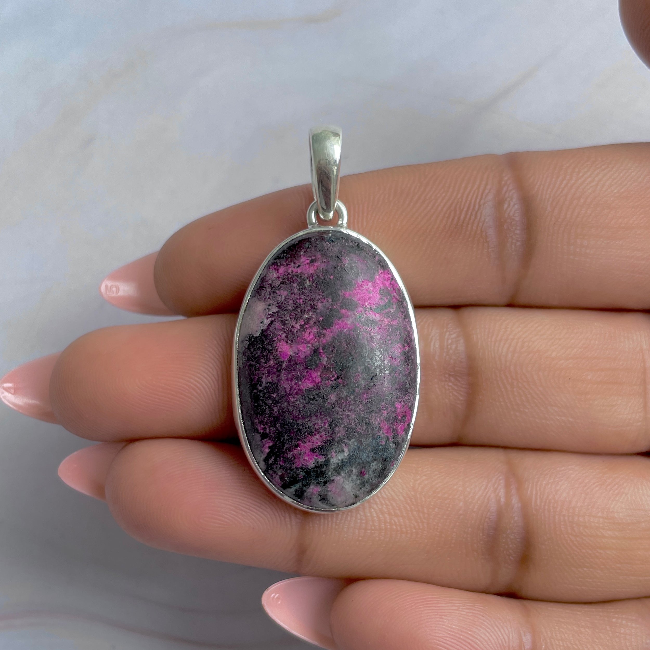 Cobalt Calcite Pendant-(CBC-P-105.)