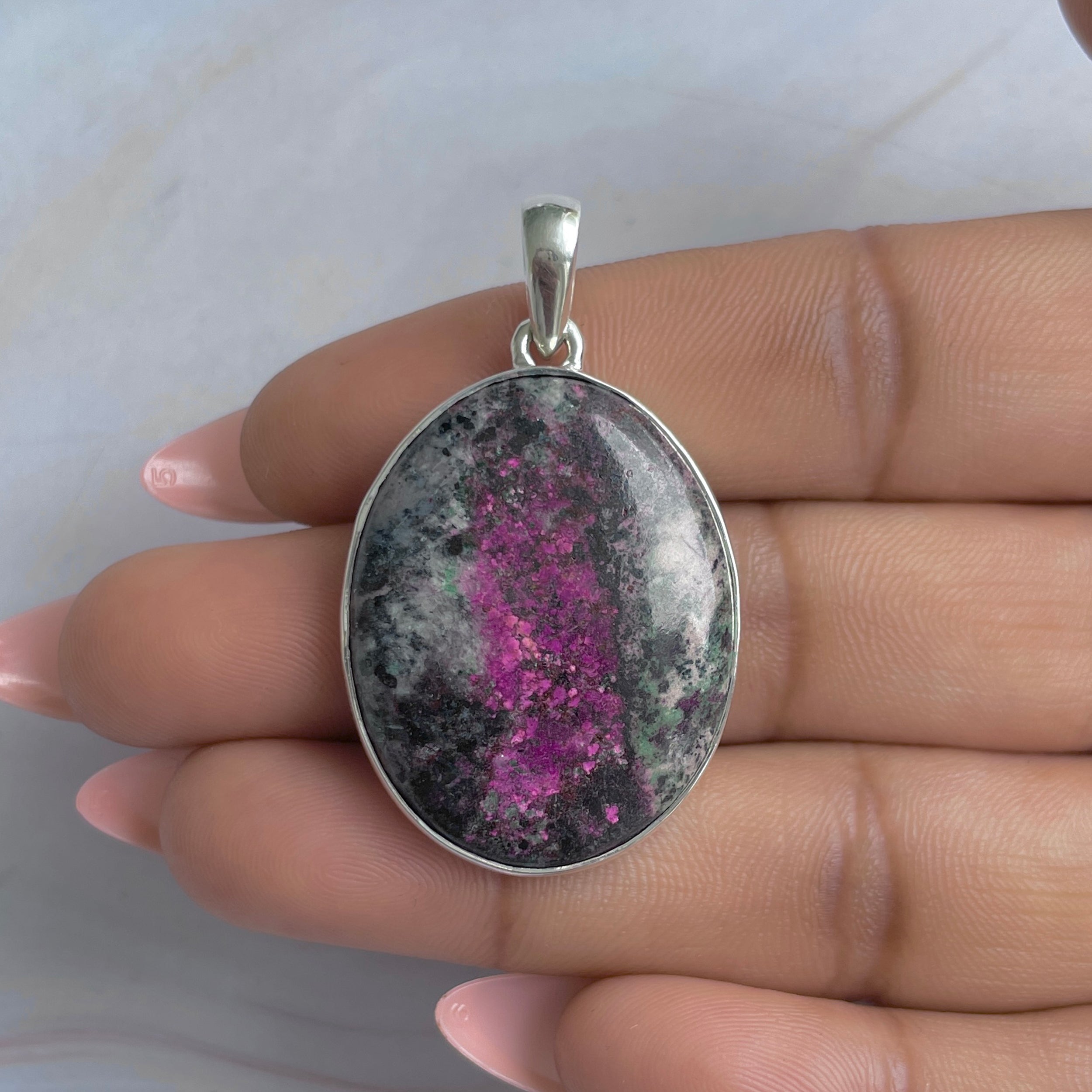 Cobalt Calcite Pendant-(CBC-P-106.)