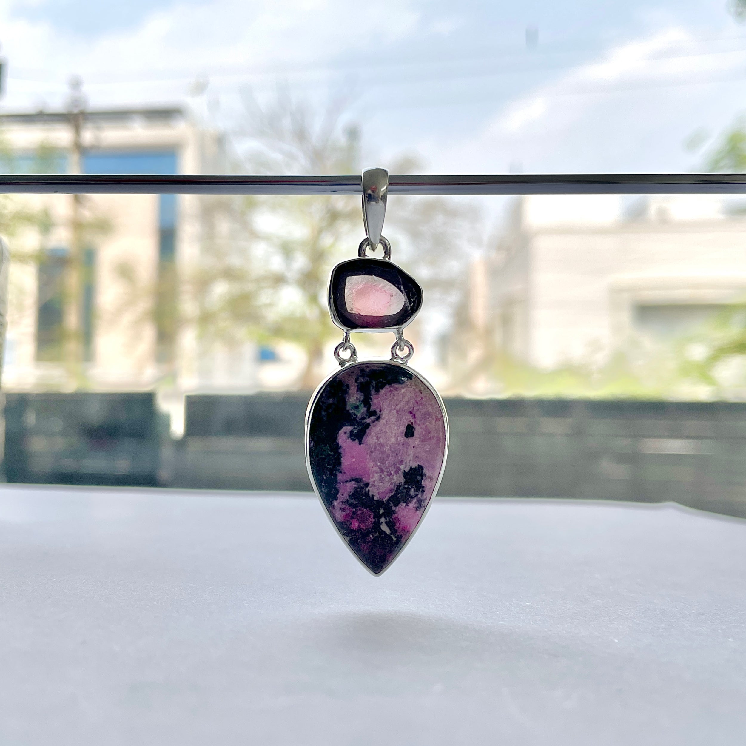 Cobalt Calcite Pendant-(CBC-P-107.)