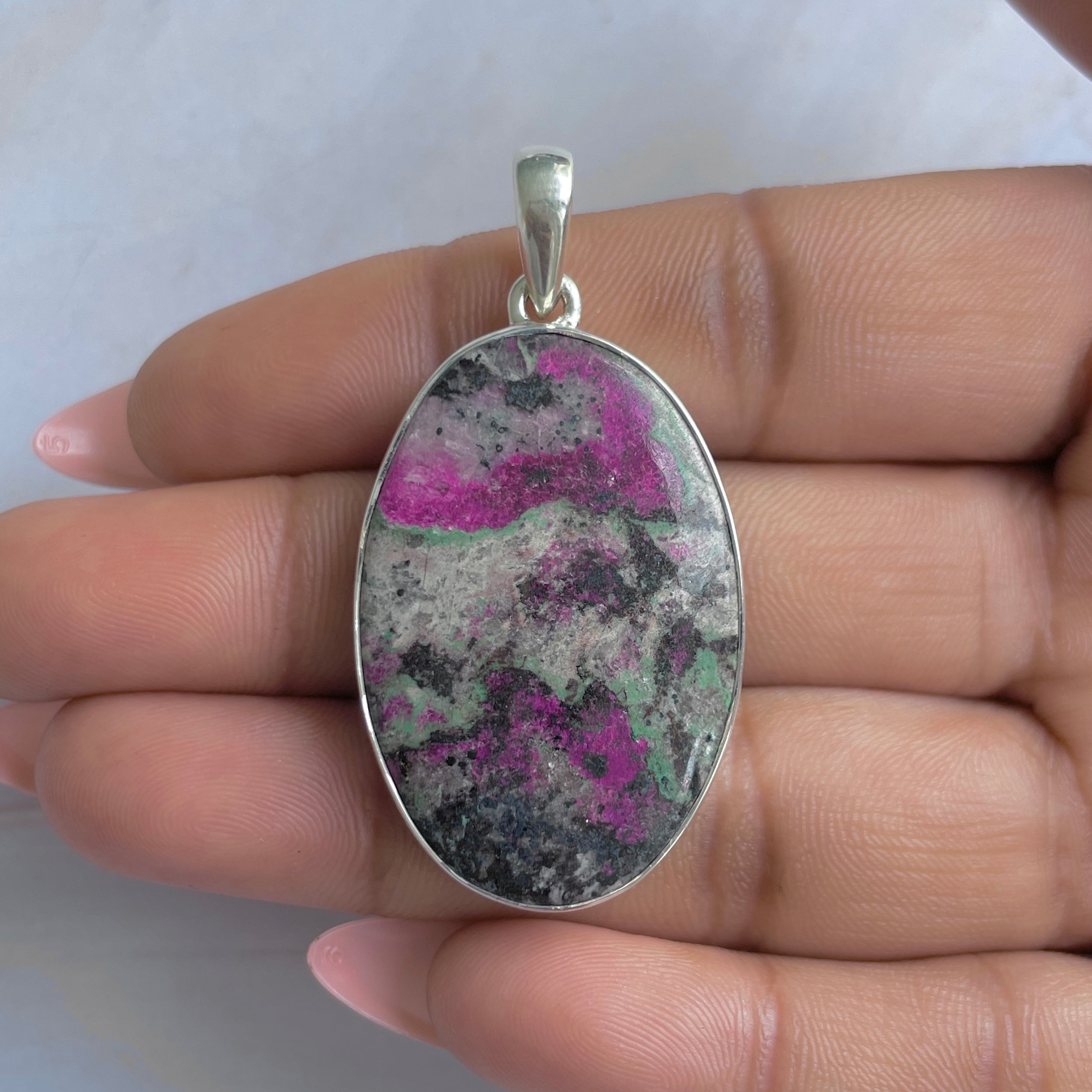 Cobalt Calcite Pendant-(CBC-P-112.)