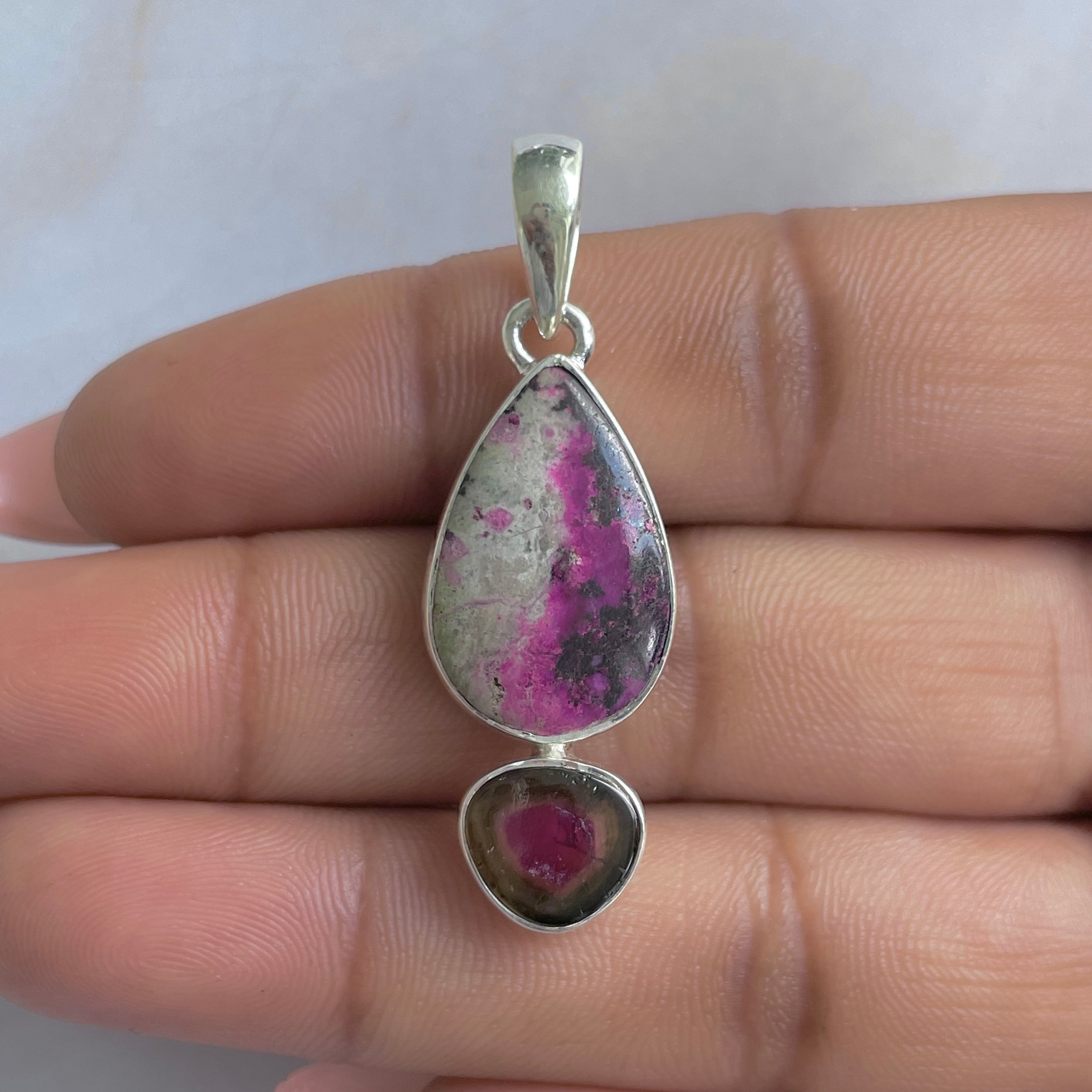 Cobalt Calcite Pendant-(CBC-P-113.)