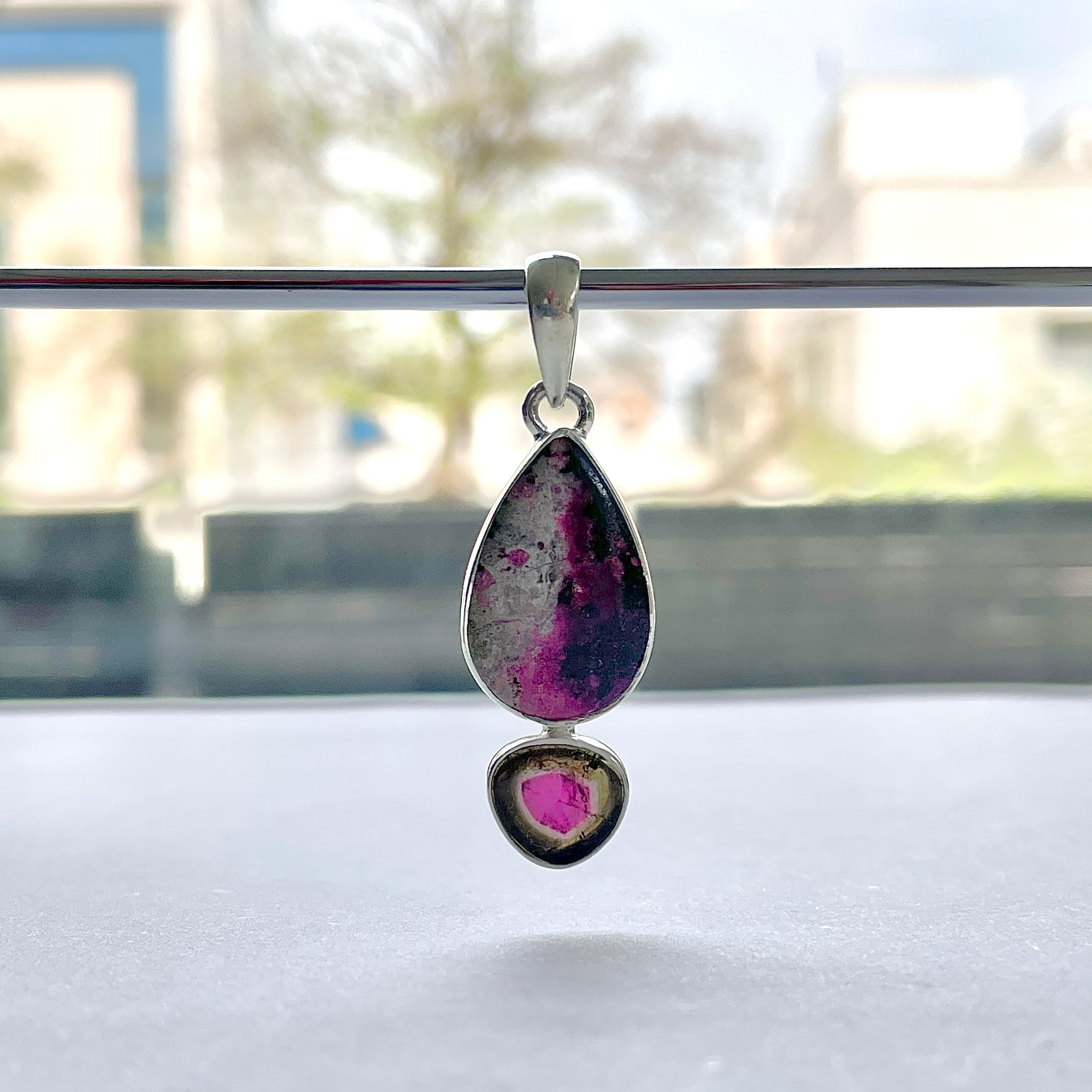 Cobalt Calcite Pendant-(CBC-P-113.)