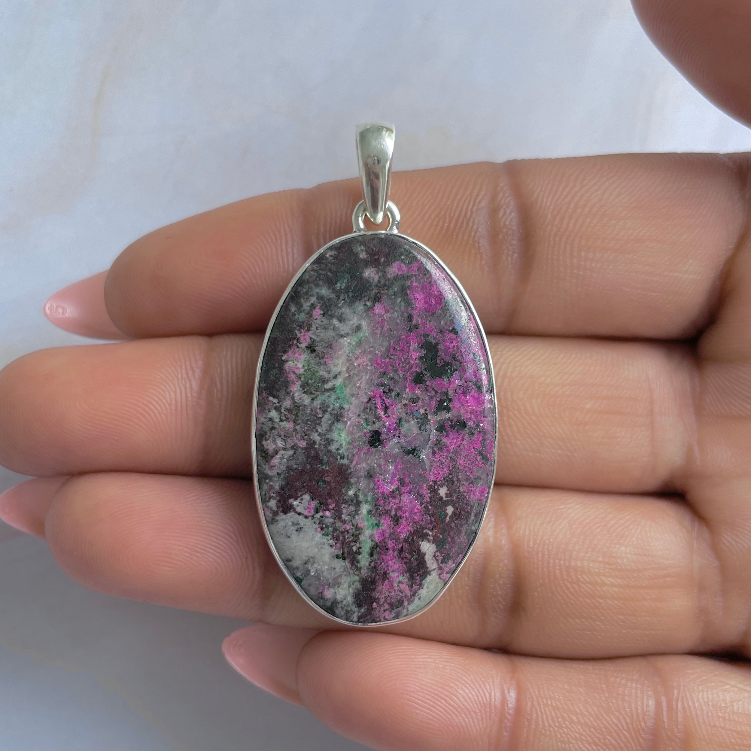 Cobalt Calcite Pendant-(CBC-P-115.)