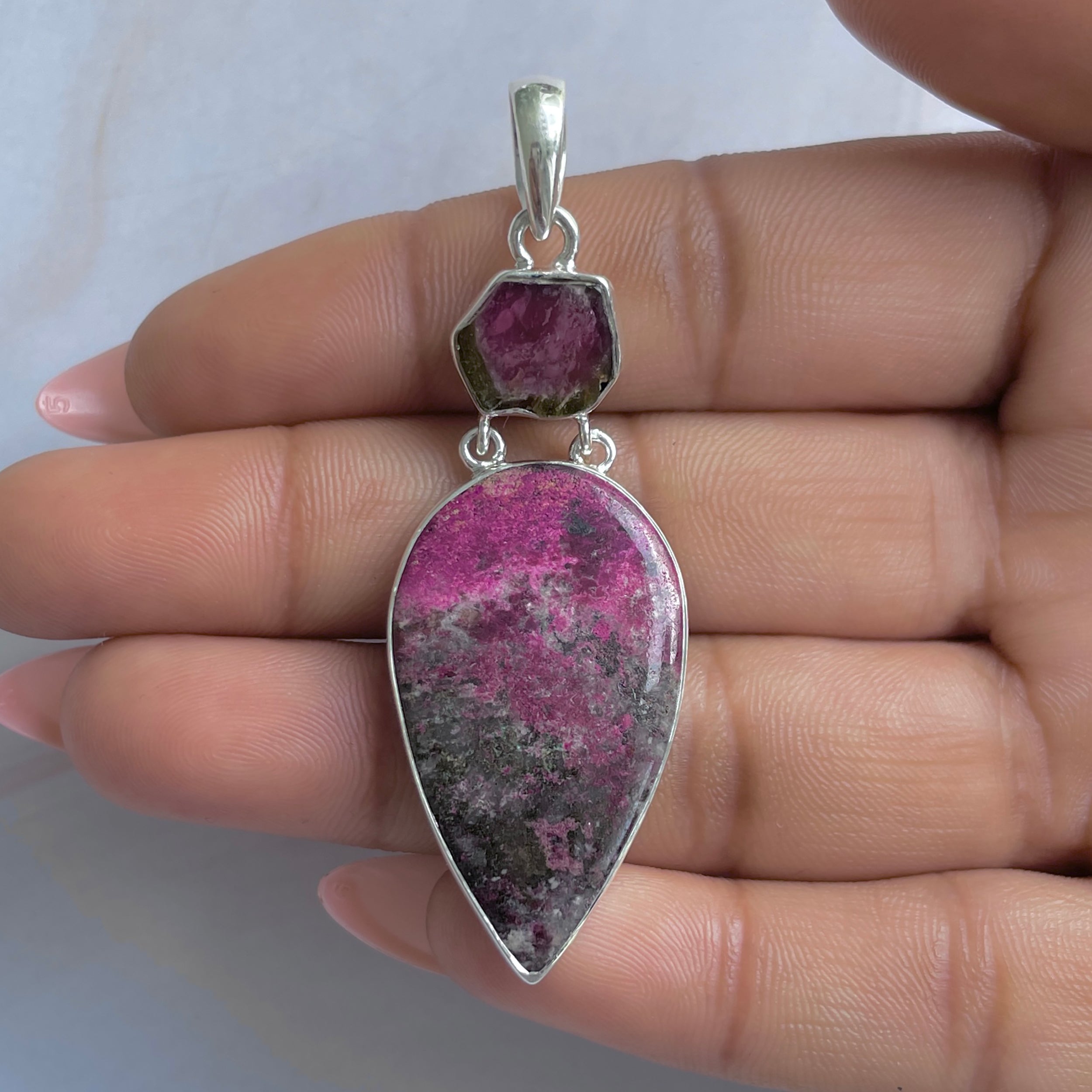 Cobalt Calcite Pendant-(CBC-P-116.)