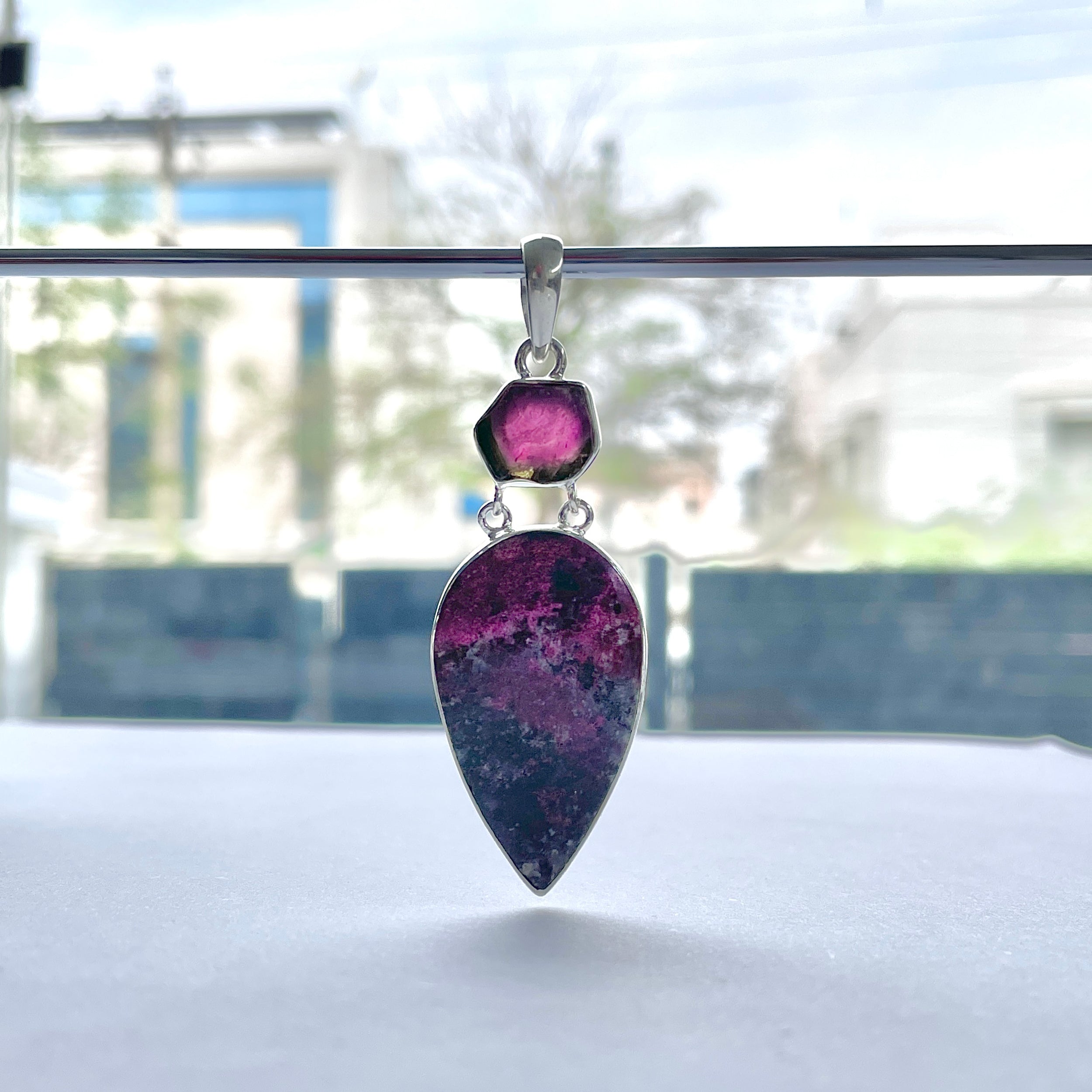 Cobalt Calcite Pendant-(CBC-P-116.)