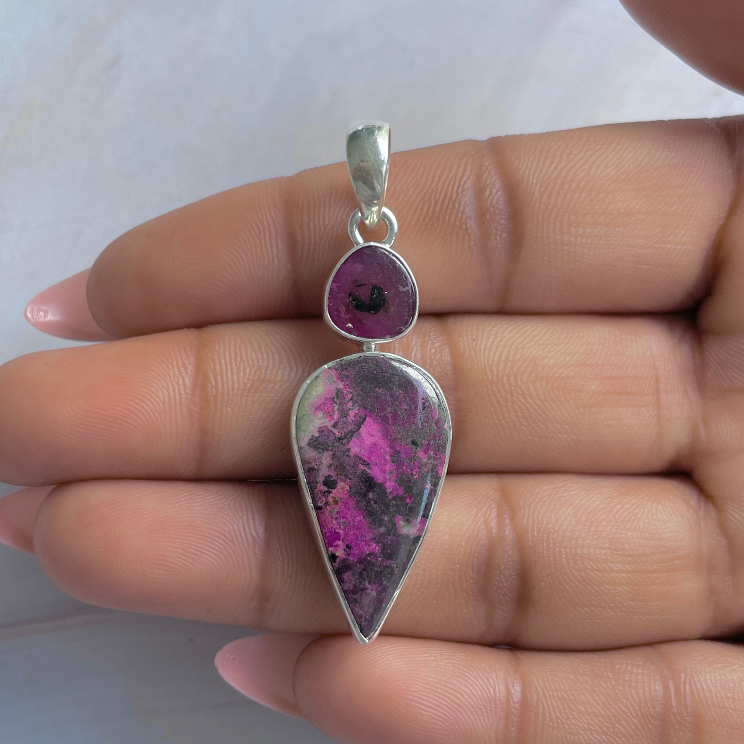 Cobalt Calcite Pendant-(CBC-P-118.)