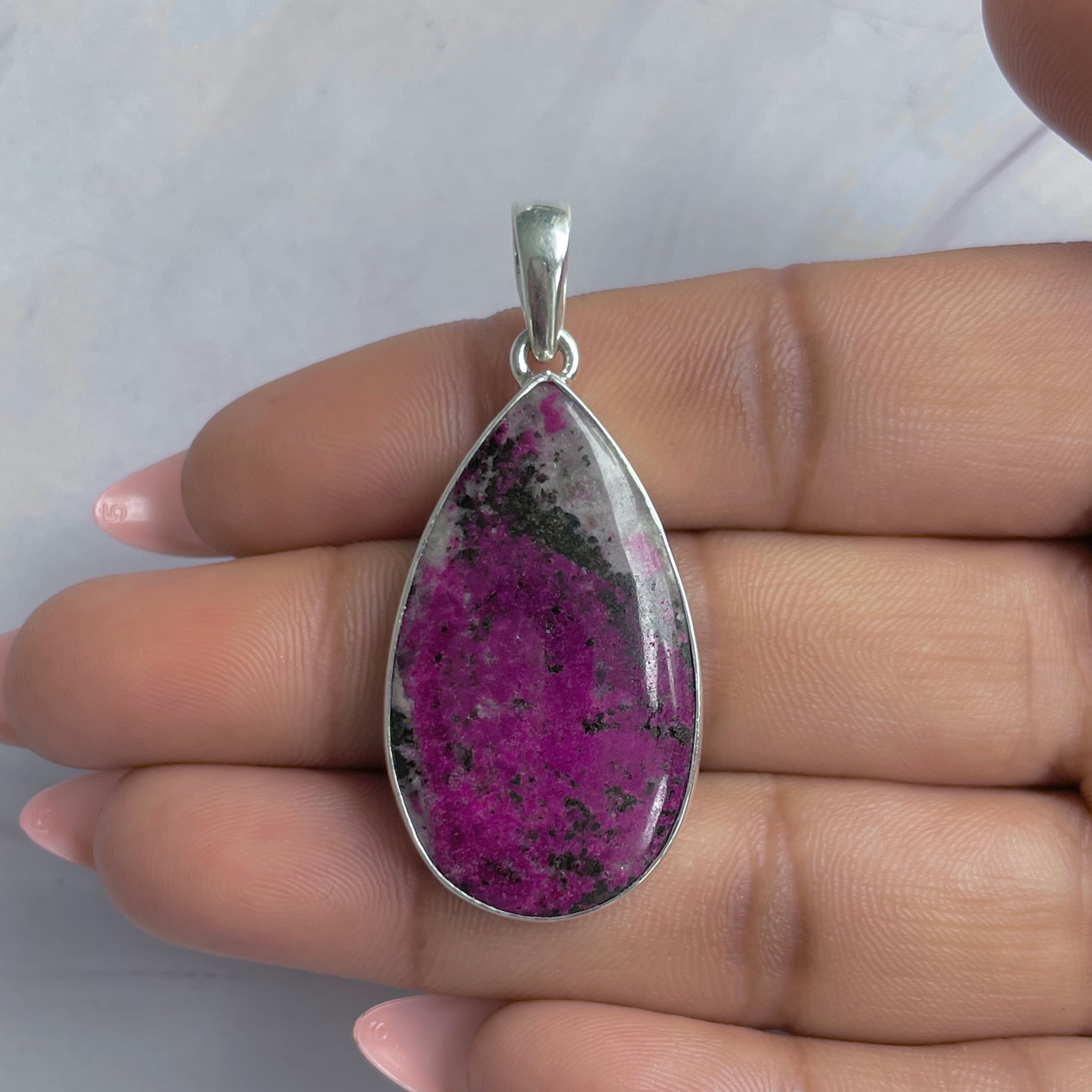 Cobalt Calcite Pendant-(CBC-P-120.)