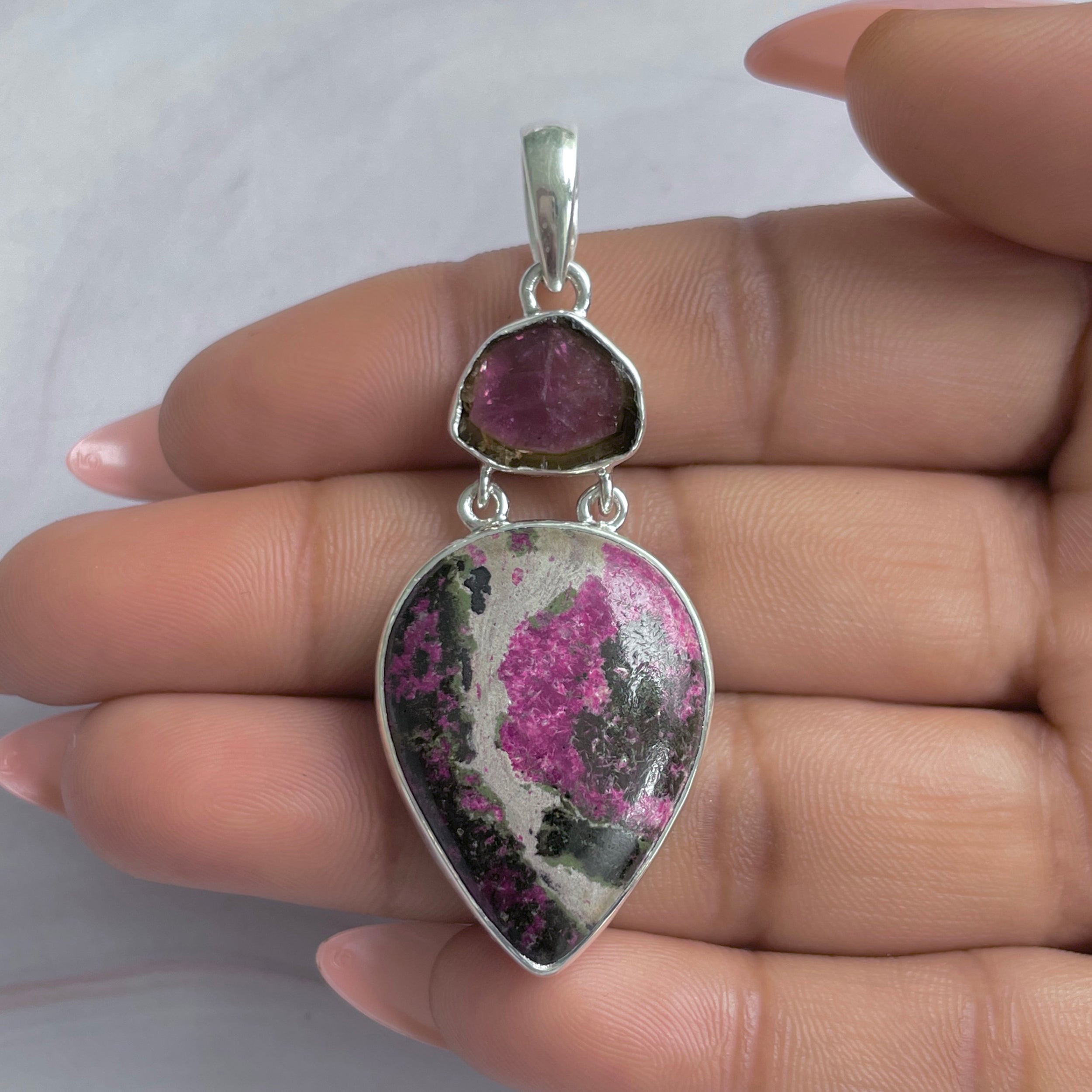 Cobalt Calcite Pendant-(CBC-P-122.)