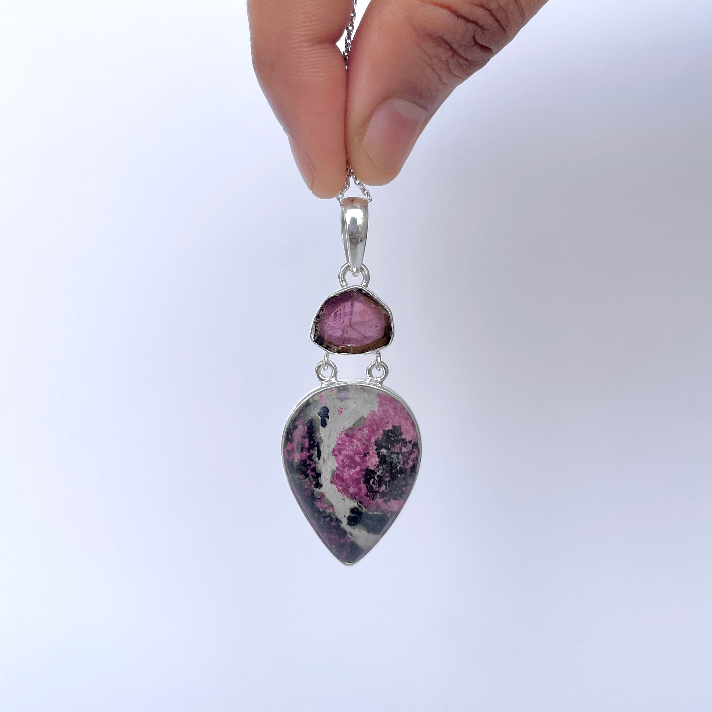 Cobalt Calcite Pendant-(CBC-P-122.)