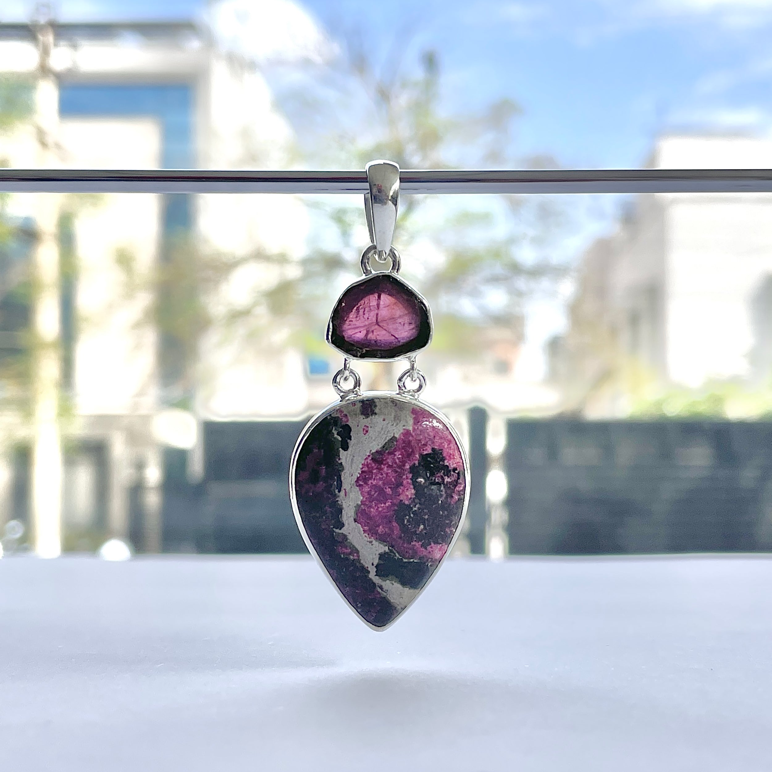 Cobalt Calcite Pendant-(CBC-P-122.)