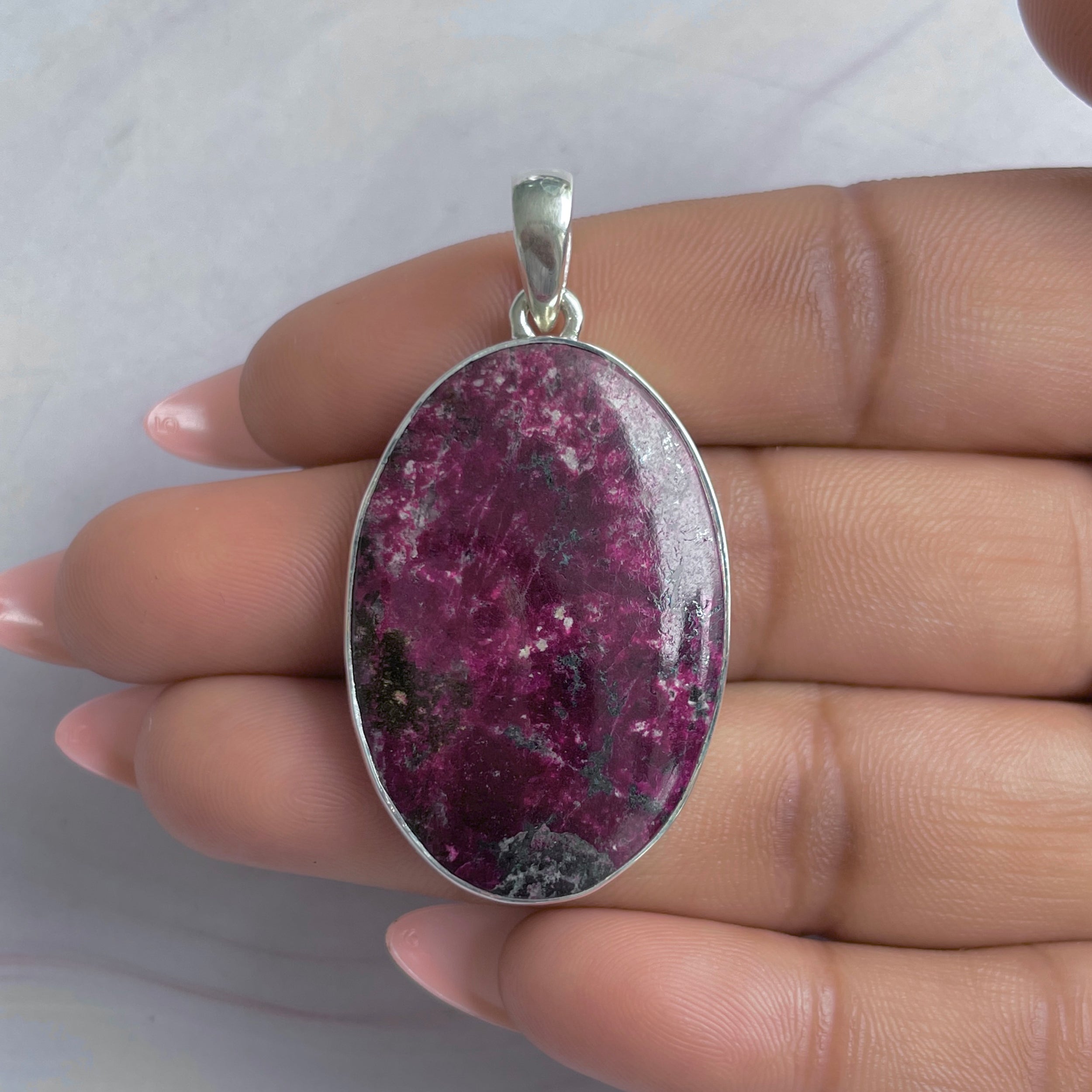 Cobalt Calcite Pendant-(CBC-P-124.)