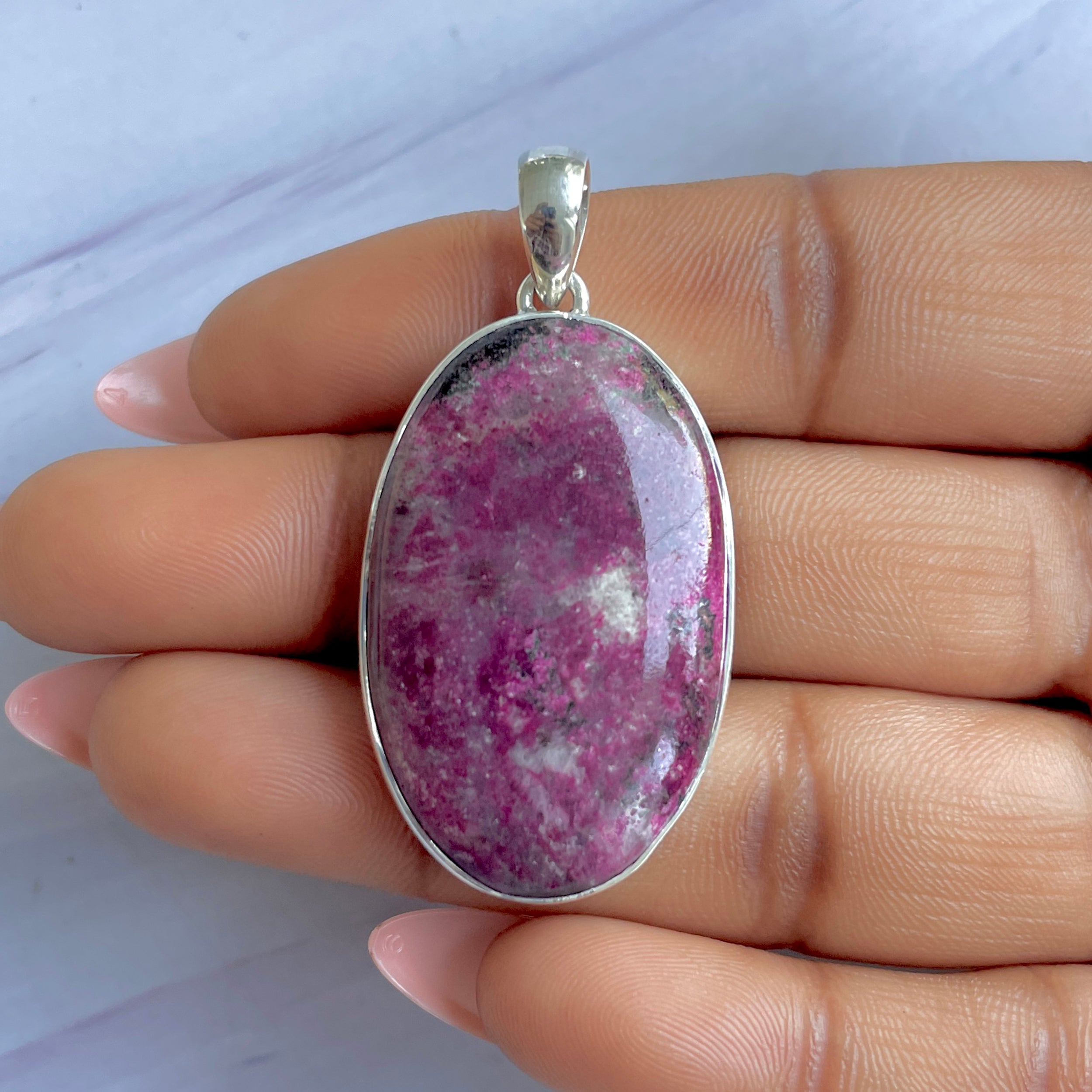 Cobalt Calcite Pendant-(CBC-P-29.)