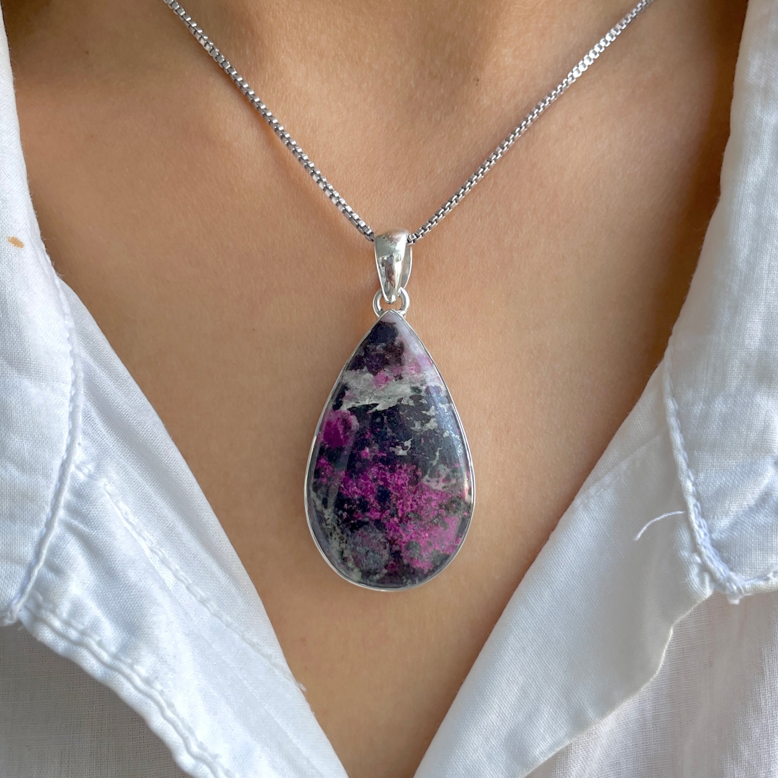 Cobalt Calcite Pendant-(CBC-P-30.)