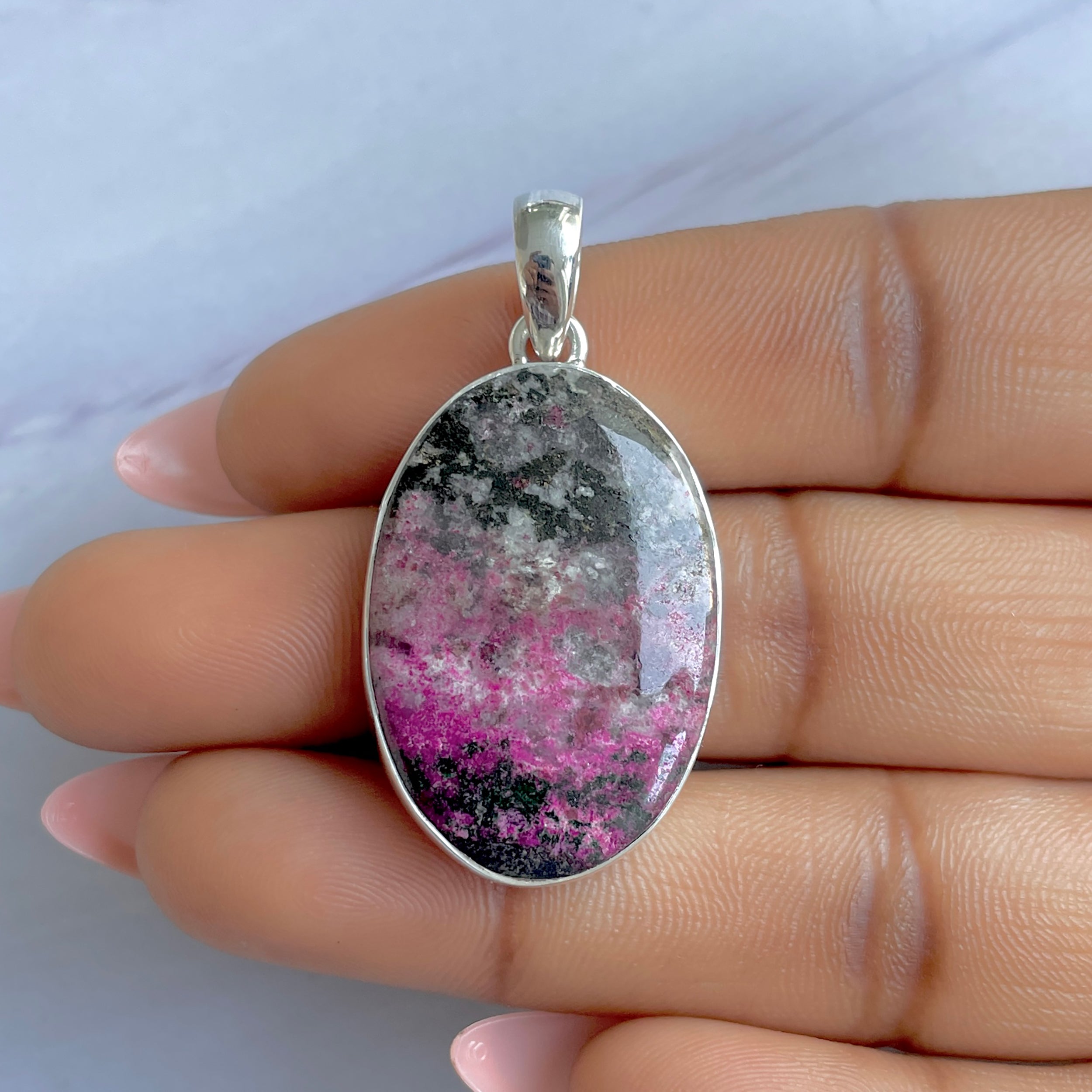 Cobalt Calcite Pendant-(CBC-P-31.)