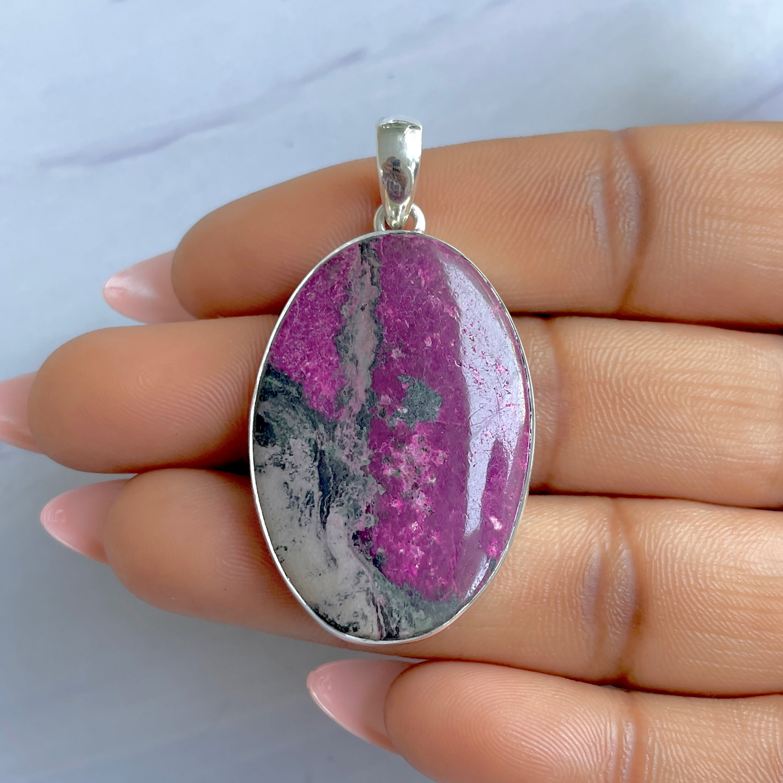 Cobalt Calcite Pendant-(CBC-P-32.)